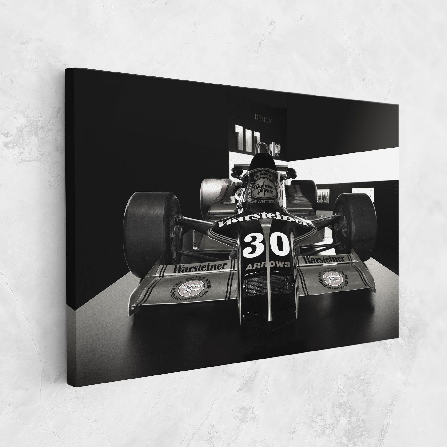 Leinwandbild Formula 1 Car Grey mockup 1
