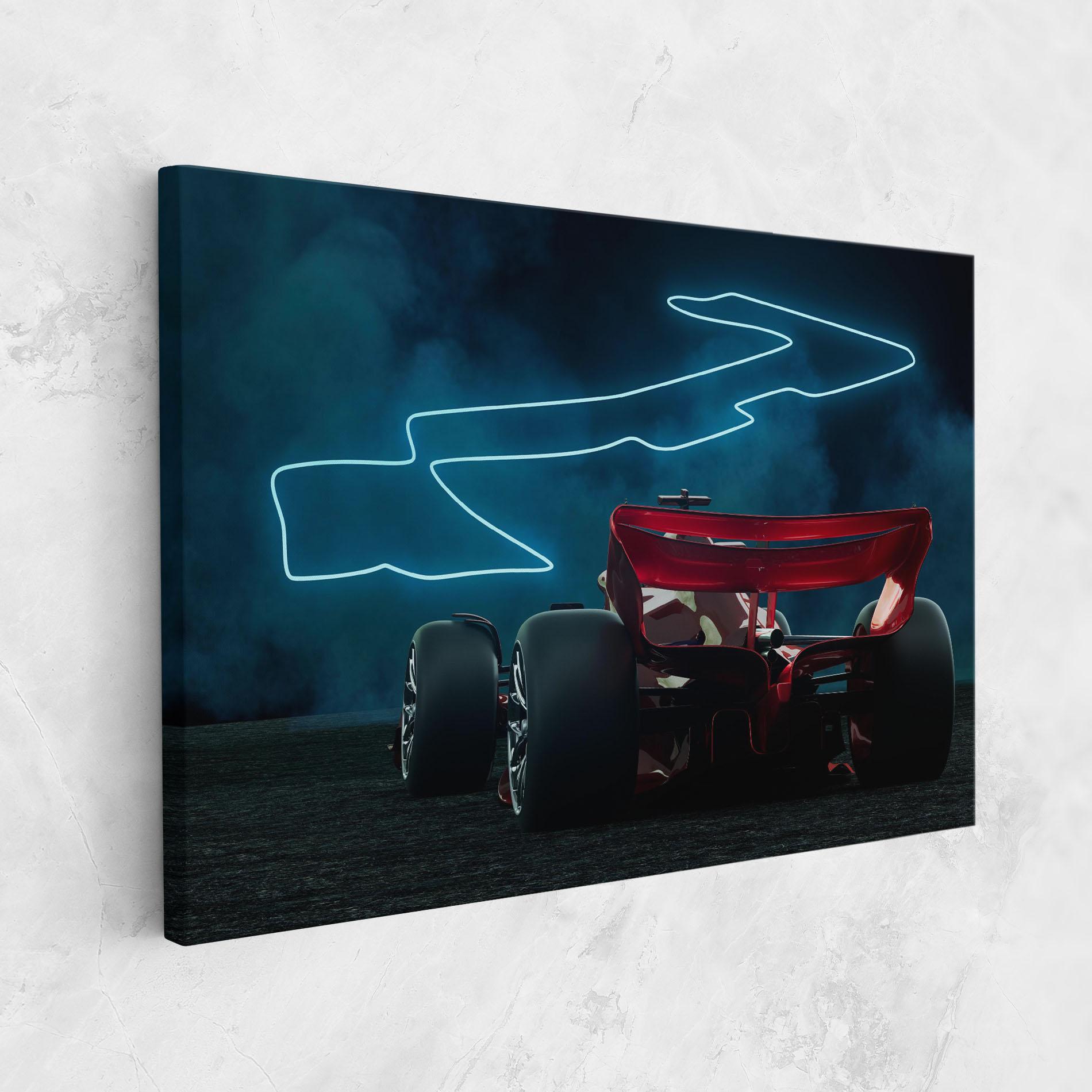 Leinwandbild Race Car F1 mockup 1