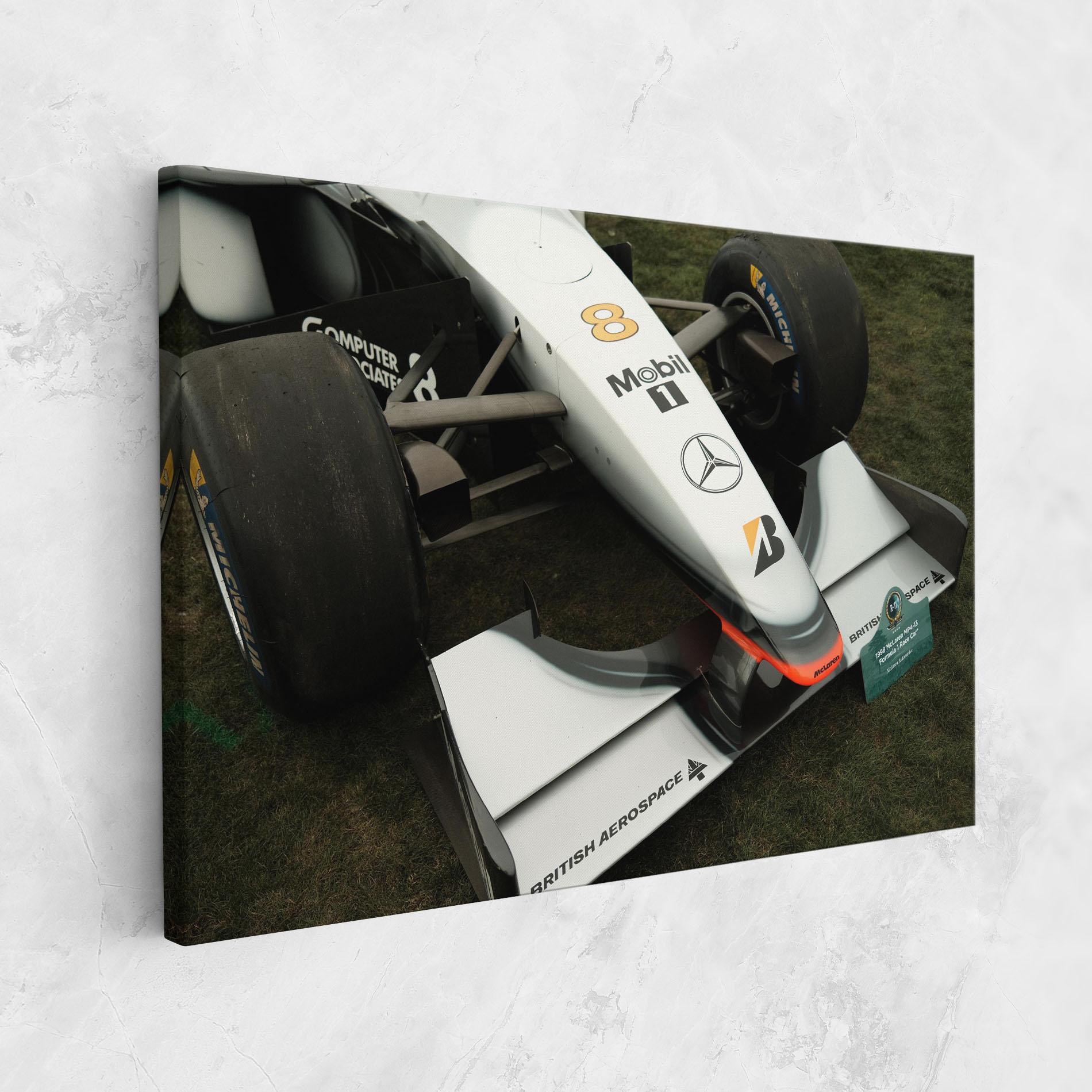 Leinwandbild White F1 Car mockup 1