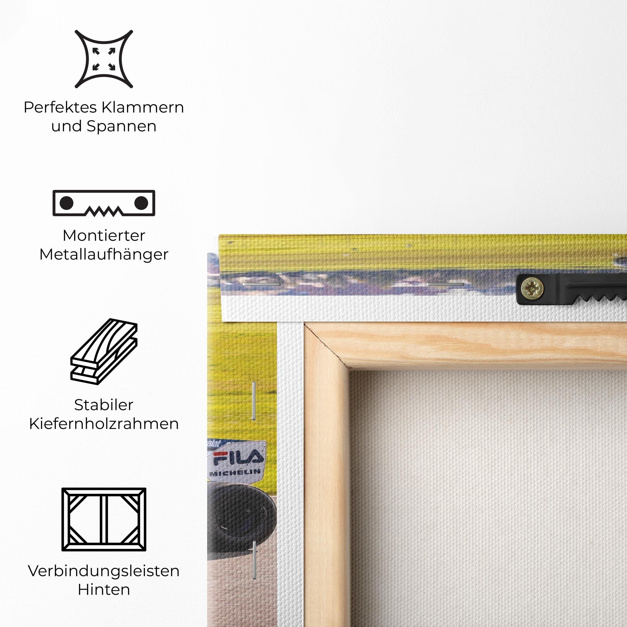 Leinwandbild Black F1 Car mockup 5