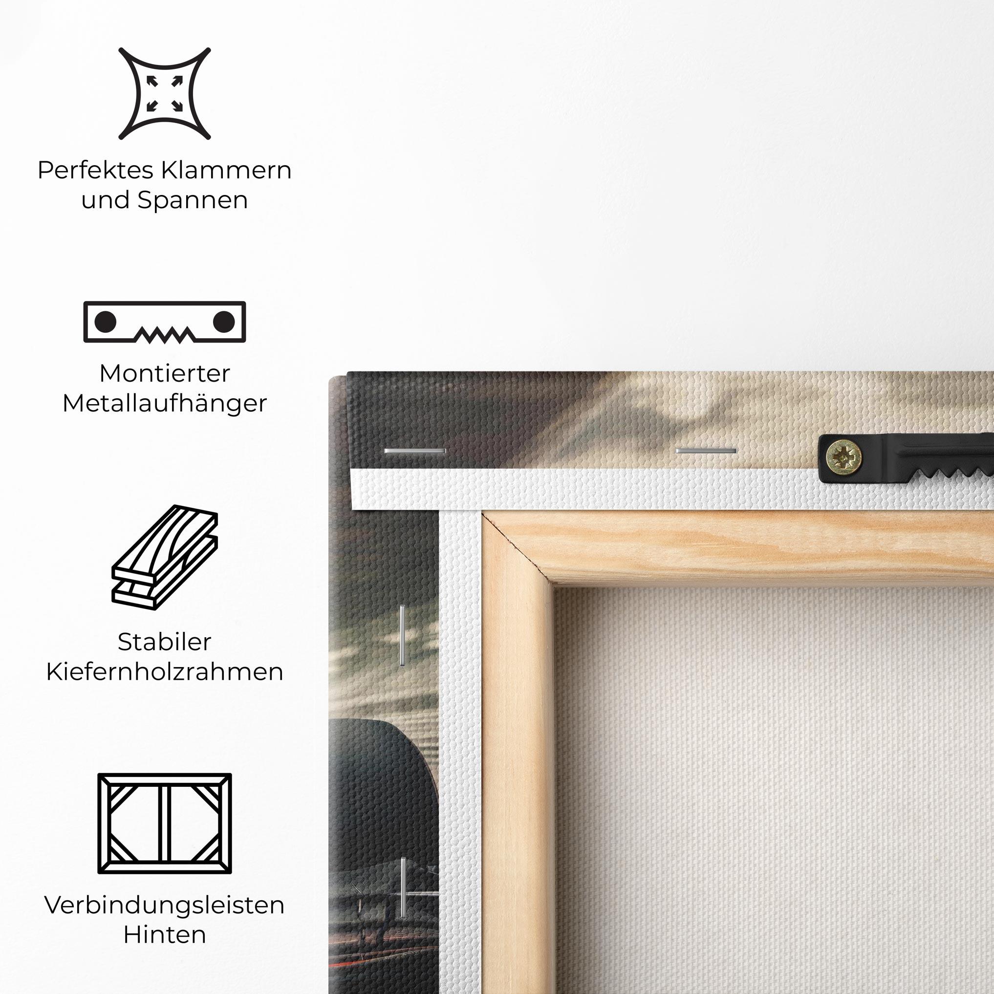 Leinwandbild Black Red F1 mockup 5