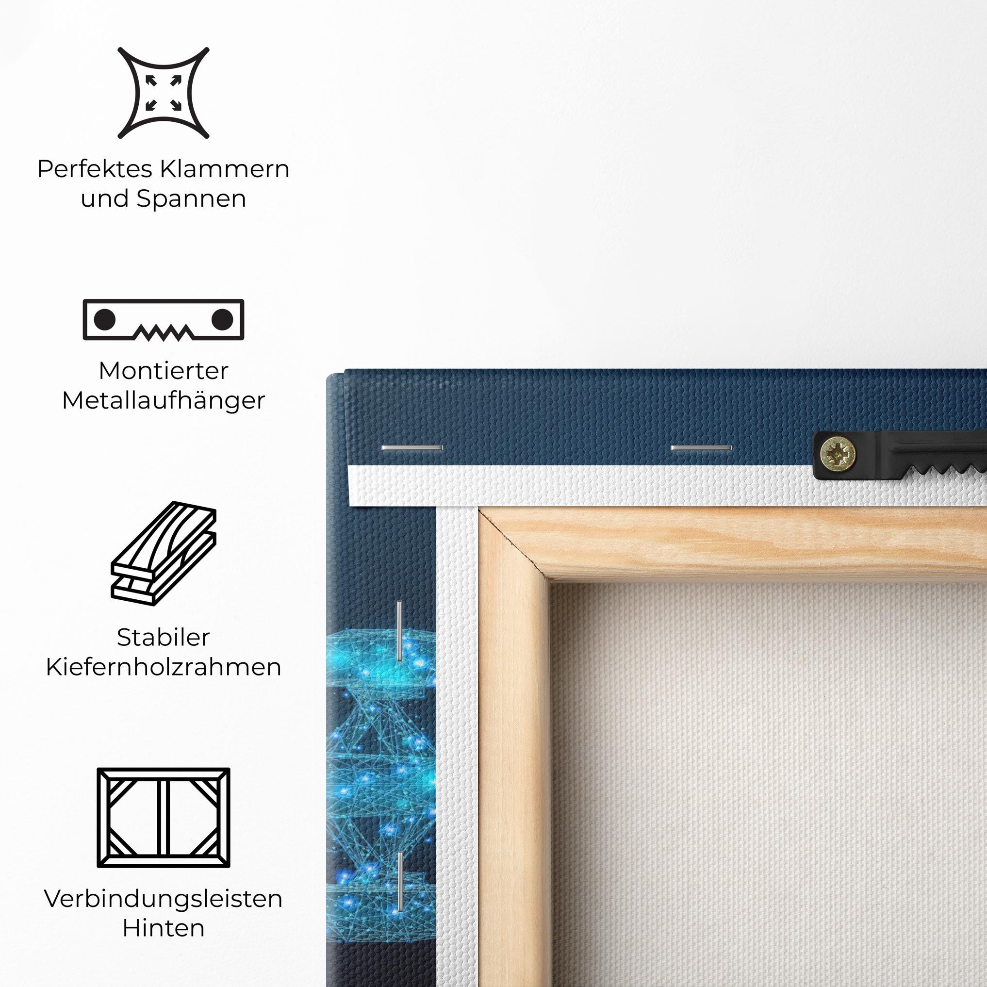 Leinwandbild Blue Light F1 mockup 5