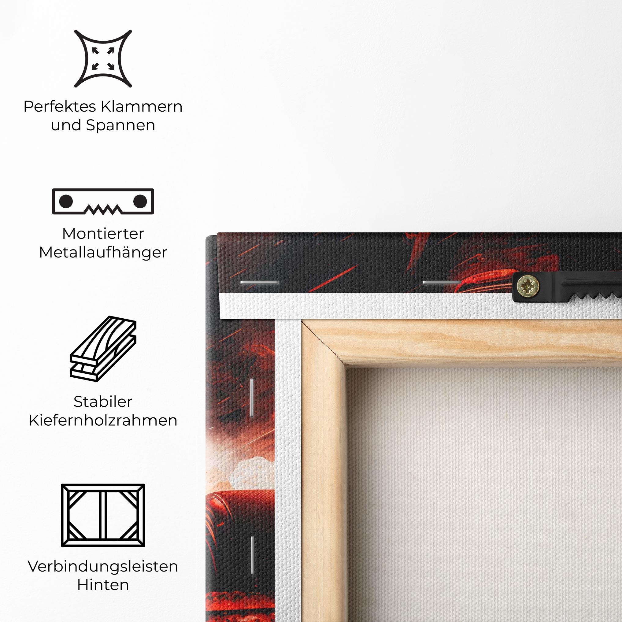 Leinwandbild Blue Red F1 mockup 5