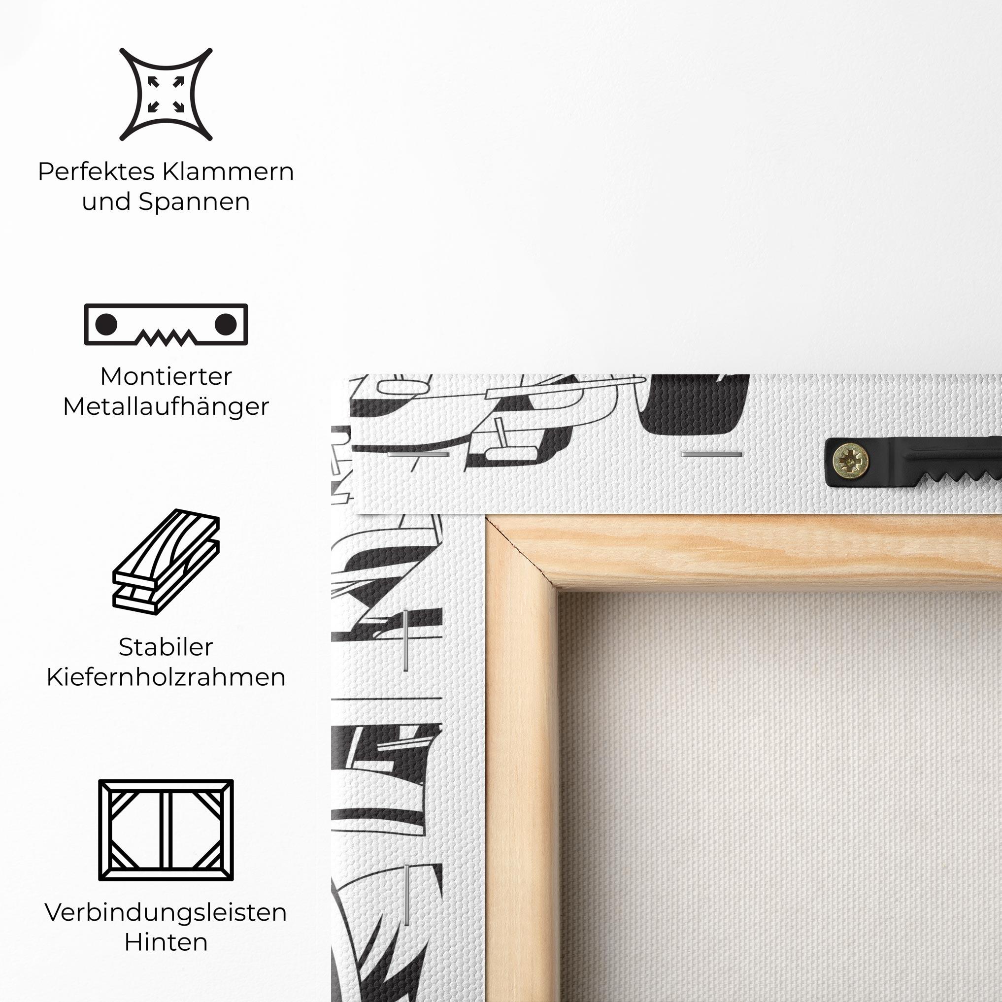 Leinwandbild Grand Prix Cars mockup 5