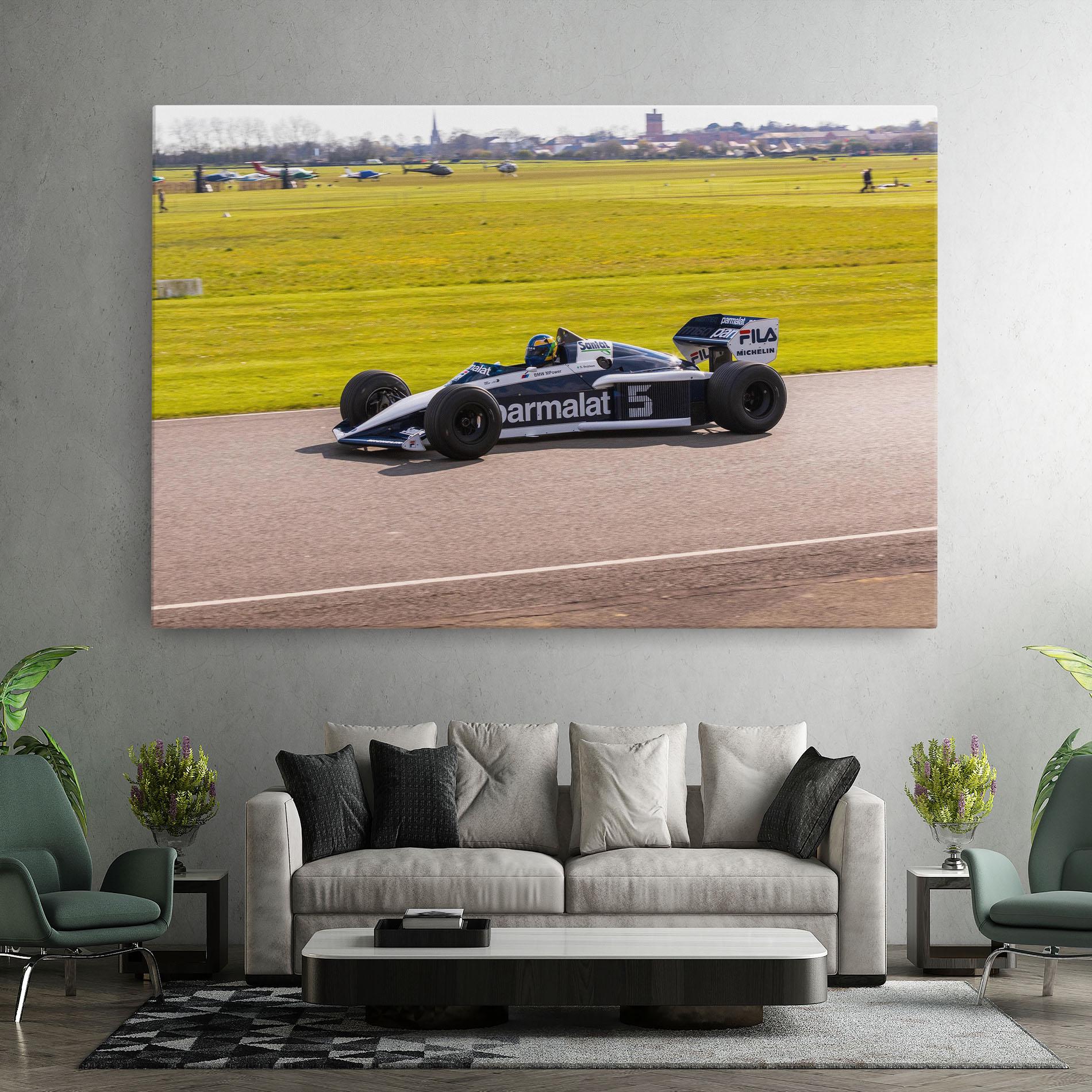 Leinwandbild Black F1 Car mockup 7