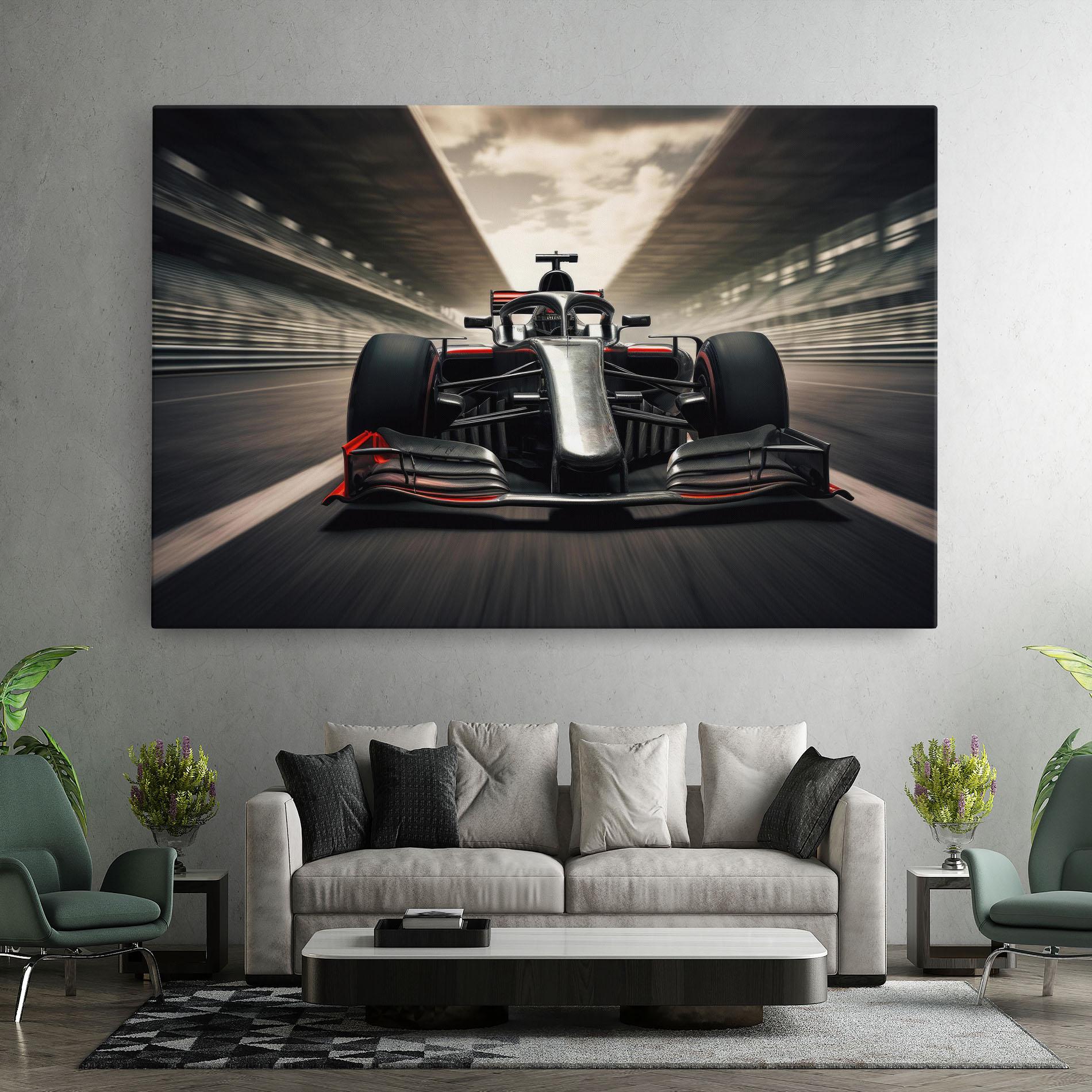 Leinwandbild Black Red F1 mockup 7
