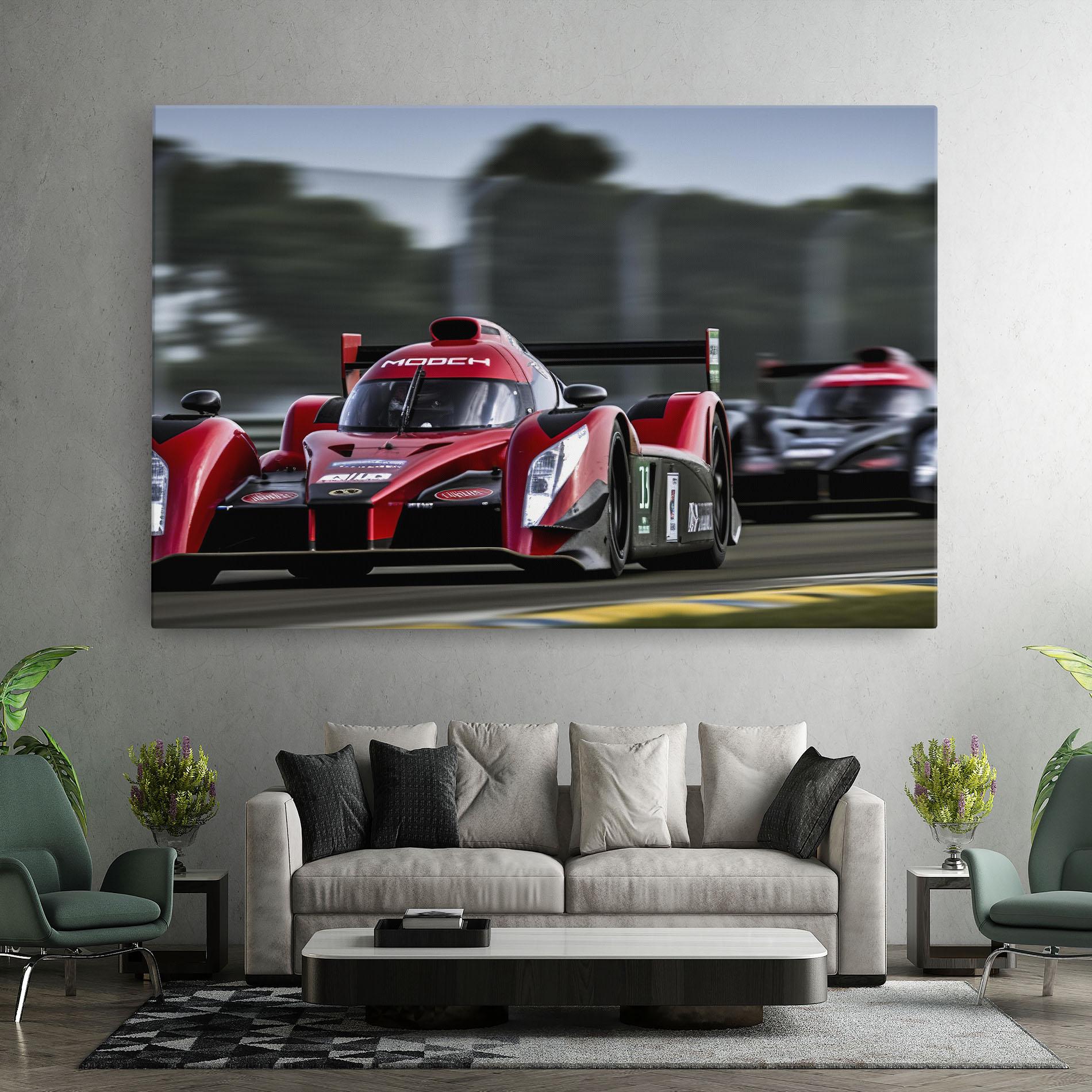 Leinwandbild Red Racing Cars mockup 7