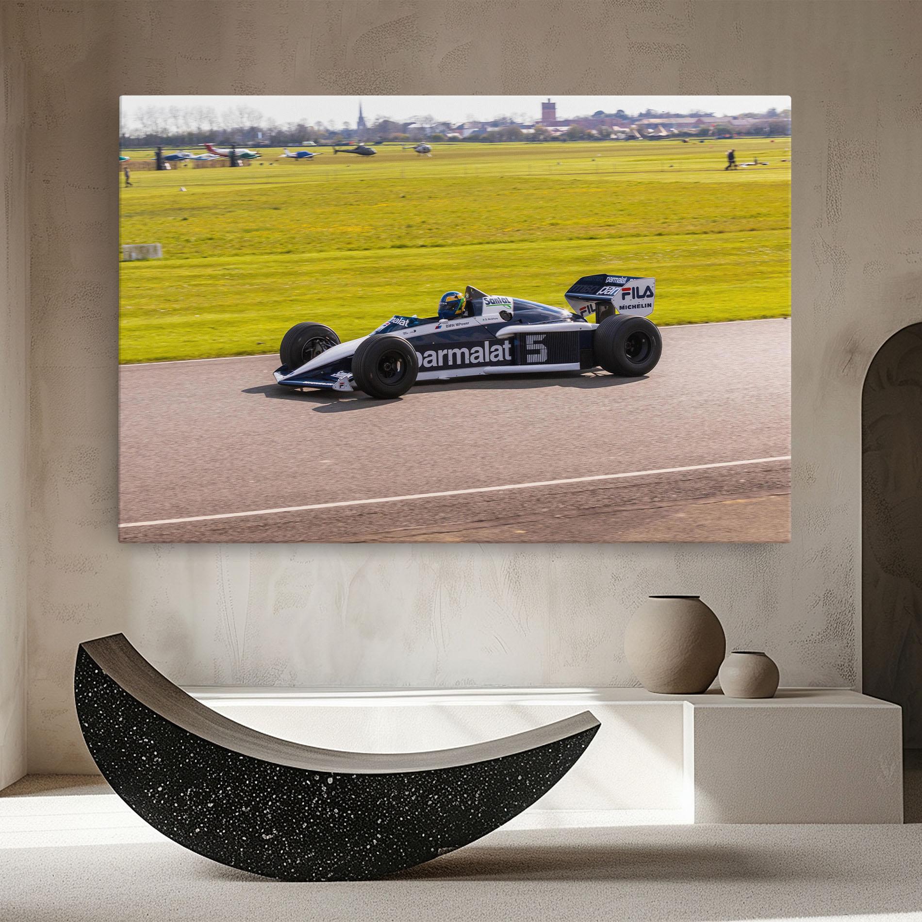 Leinwandbild Black F1 Car mockup 8