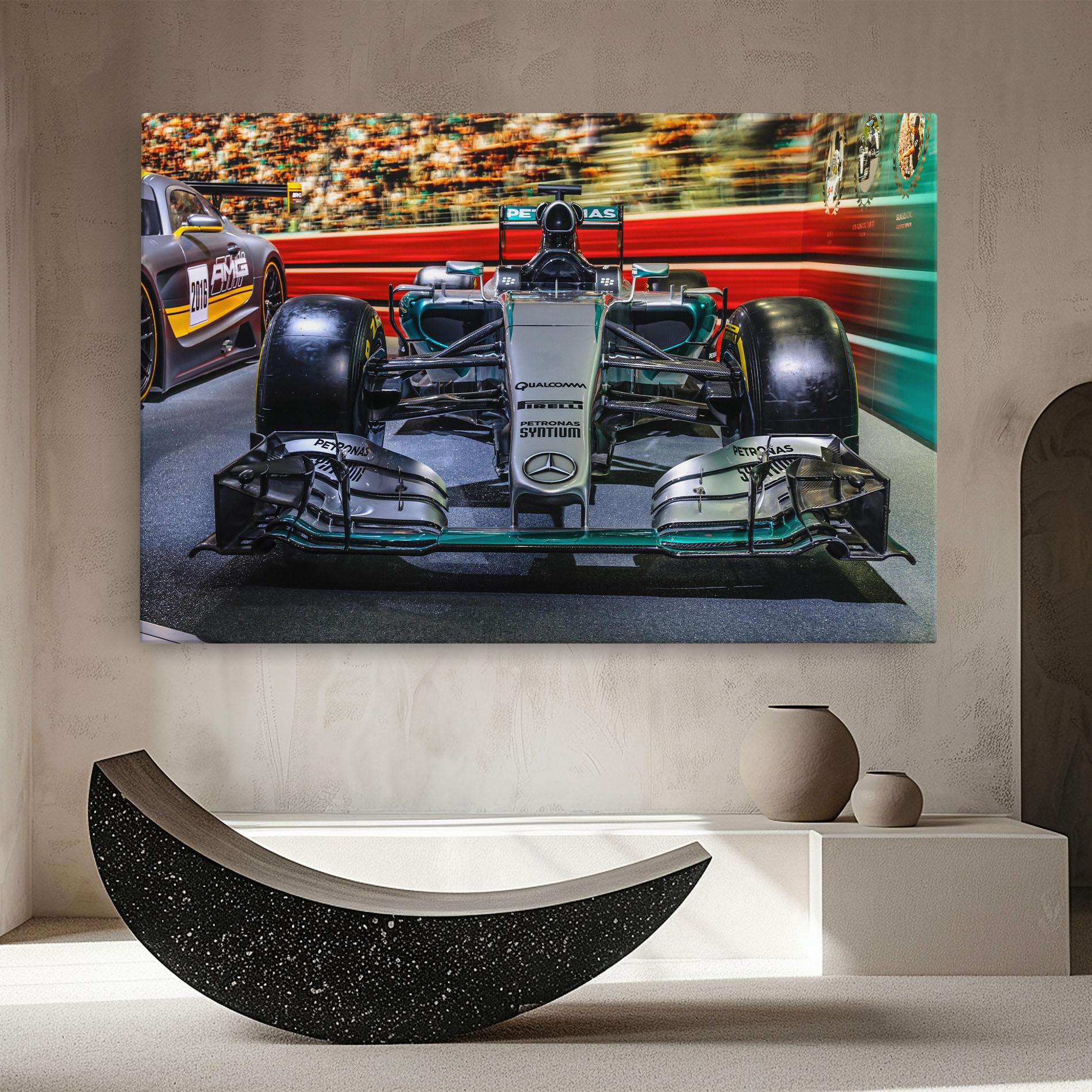 Leinwandbild Black Green F1 mockup 8