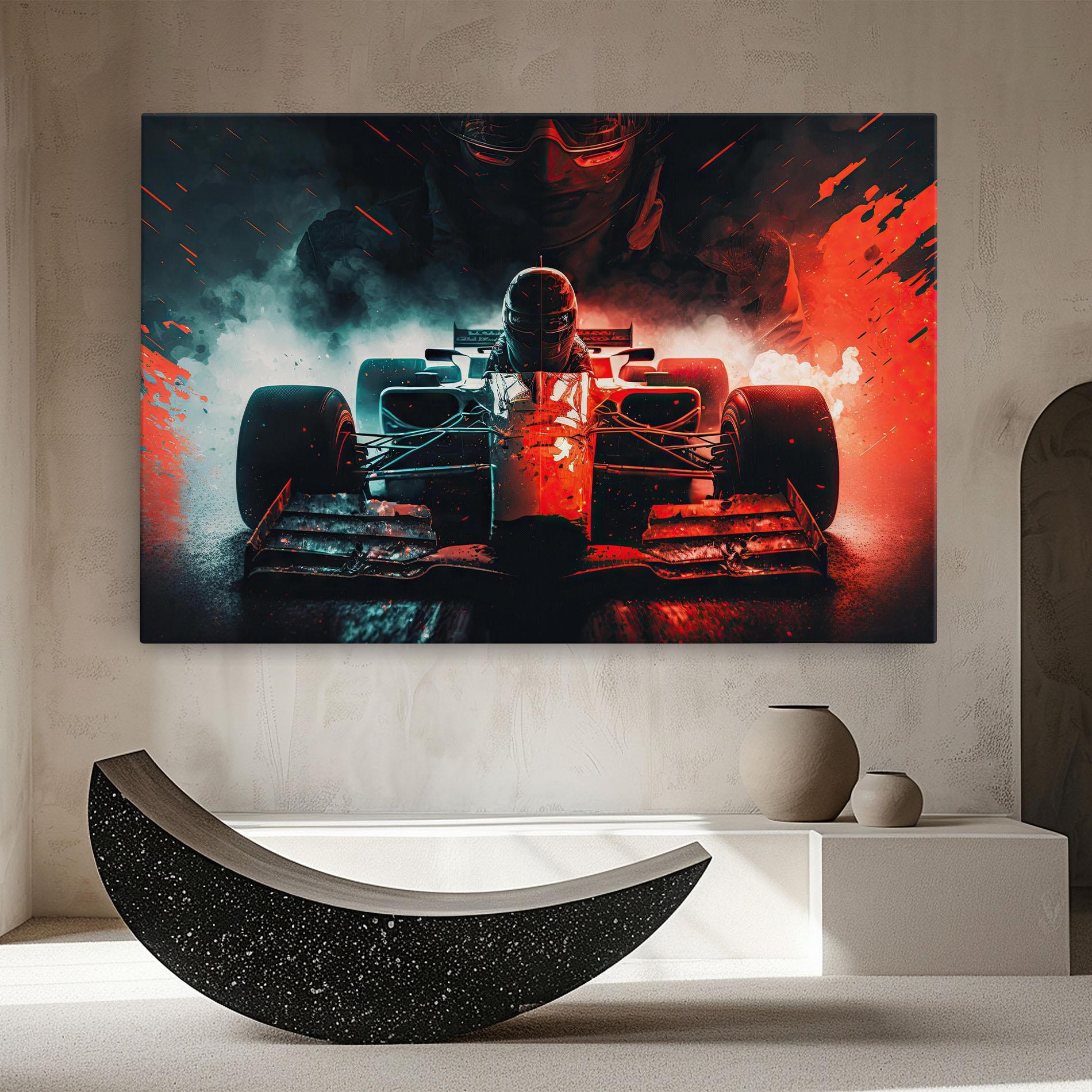 Leinwandbild Blue Red F1 mockup 8