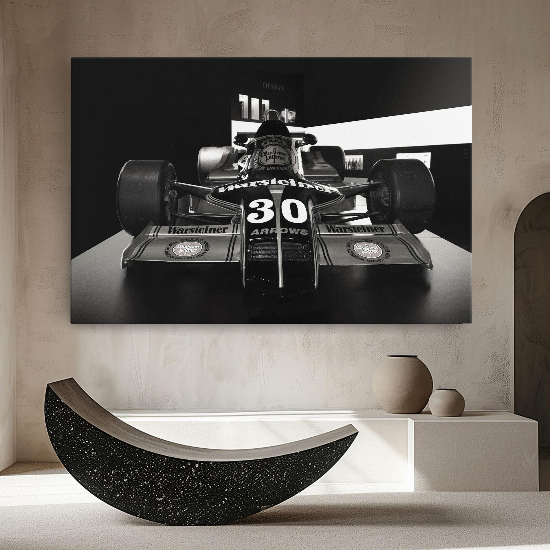 Leinwandbild Formula 1 Car Grey mockup 8