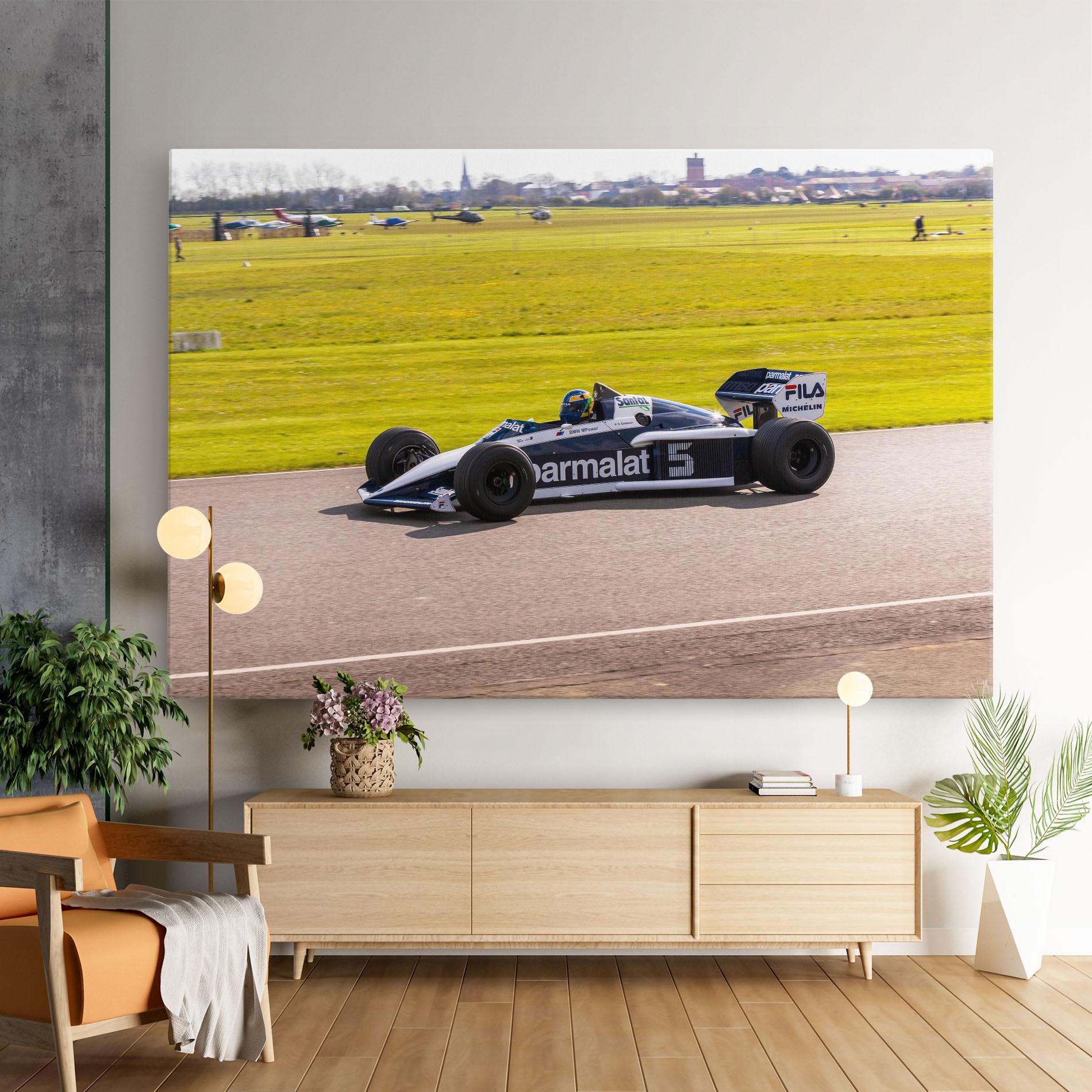 Leinwandbild Black F1 Car mockup 9