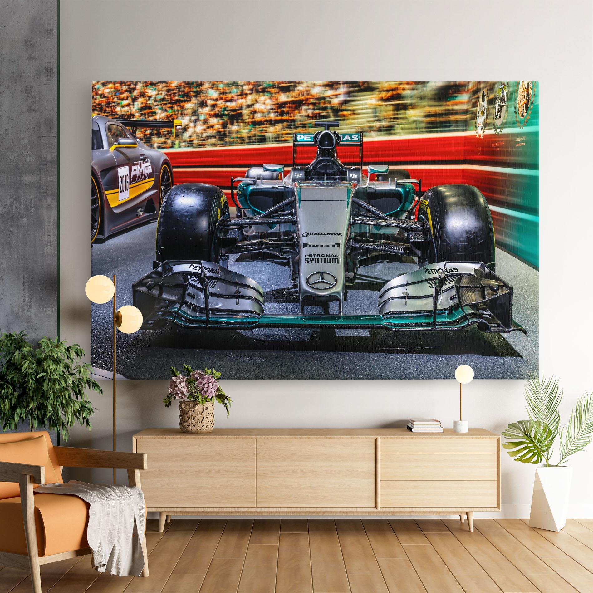 Leinwandbild Black Green F1 mockup 9