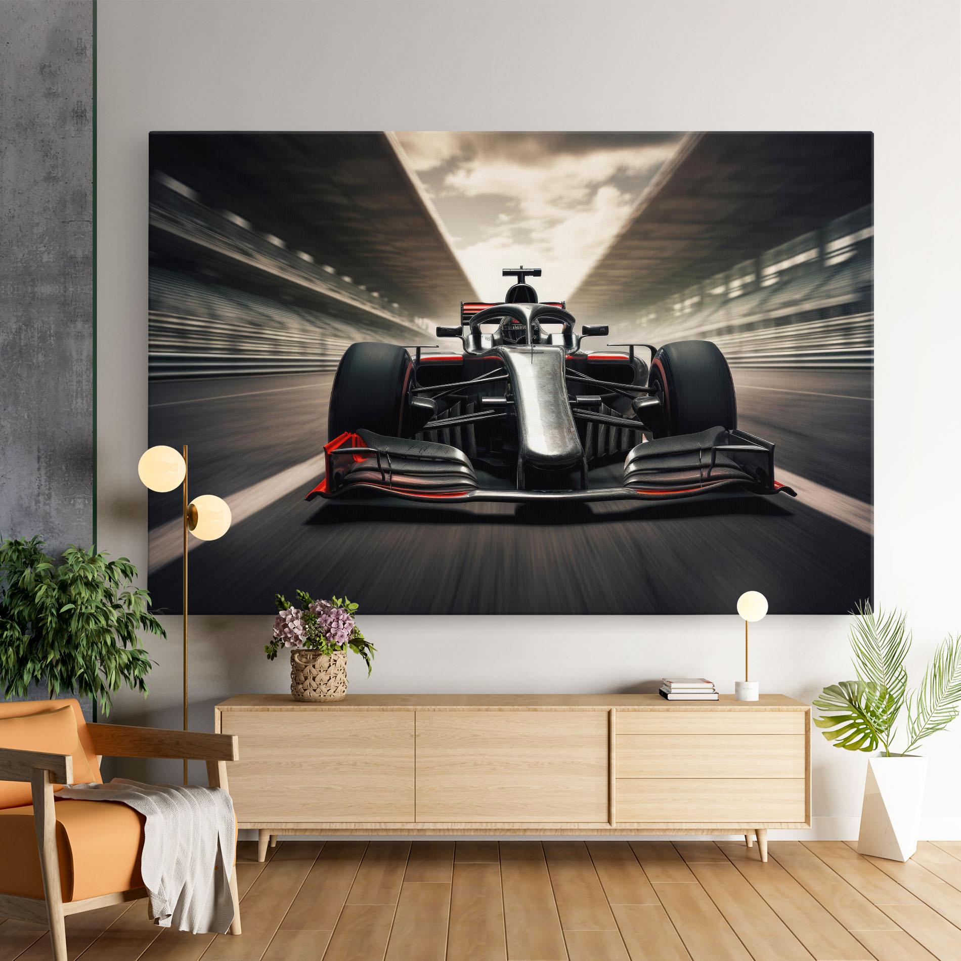 Leinwandbild Black Red F1 mockup 9