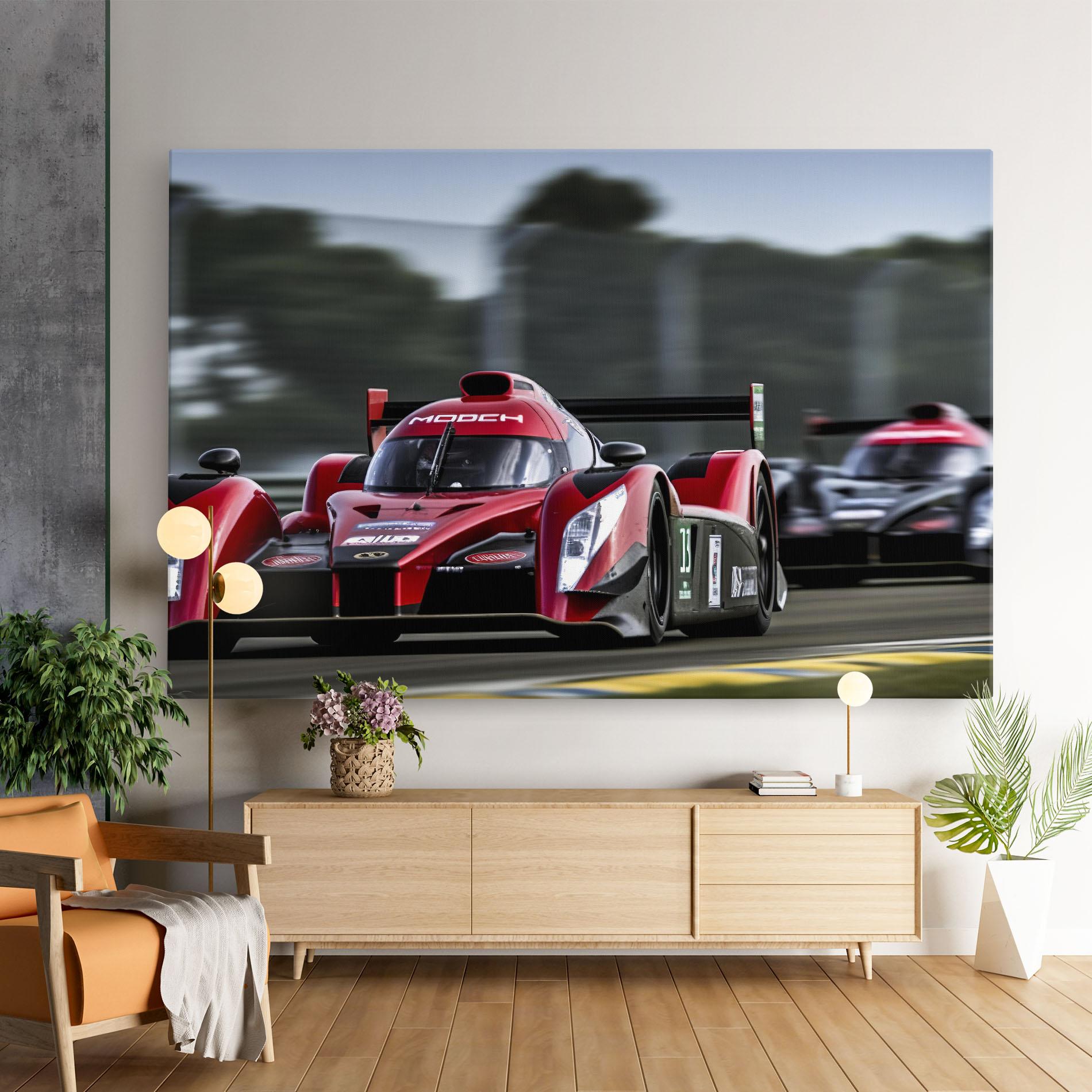 Leinwandbild Red Racing Cars mockup 9