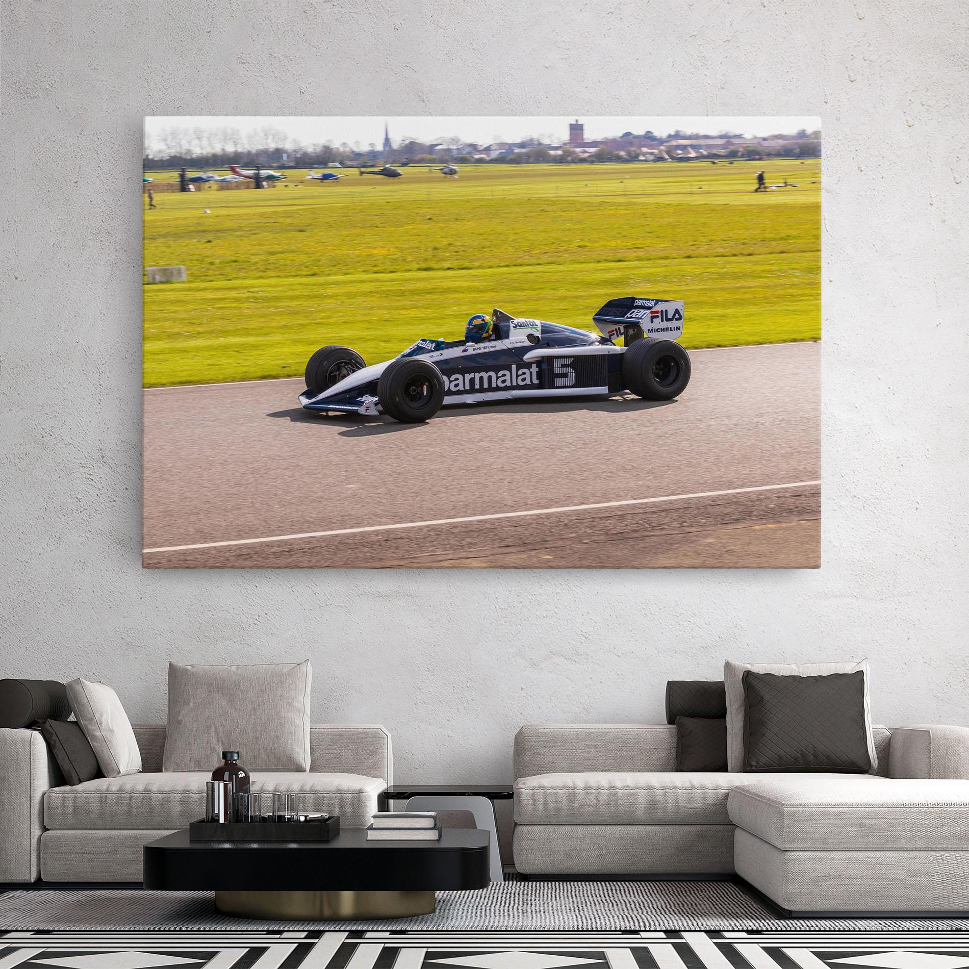 Leinwandbild Black F1 Car mockup 2
