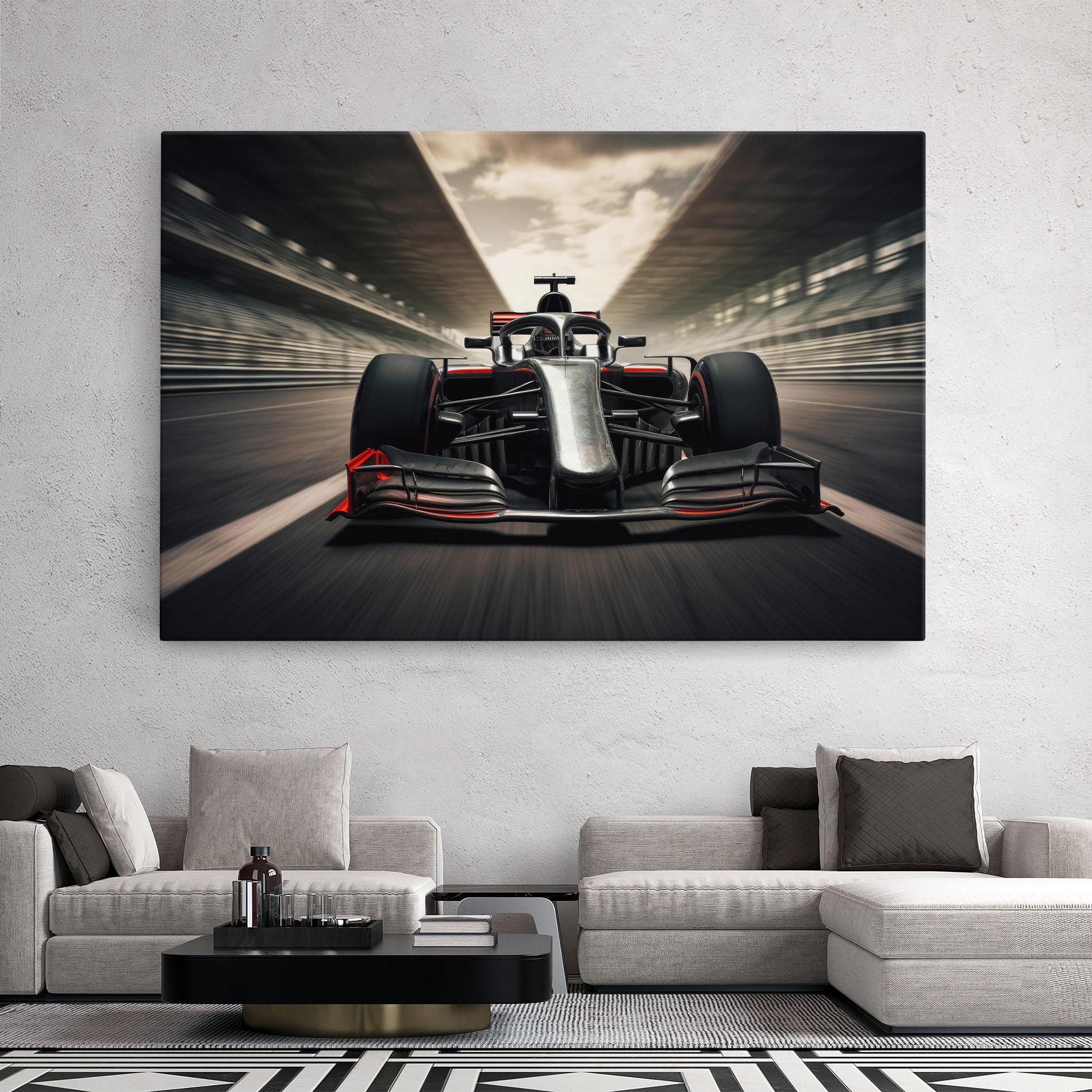 Leinwandbild Black Red F1 mockup 2