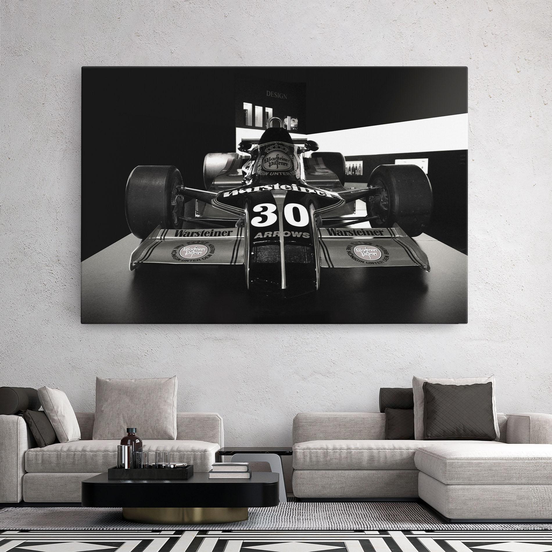Leinwandbild Formula 1 Car Grey mockup 2
