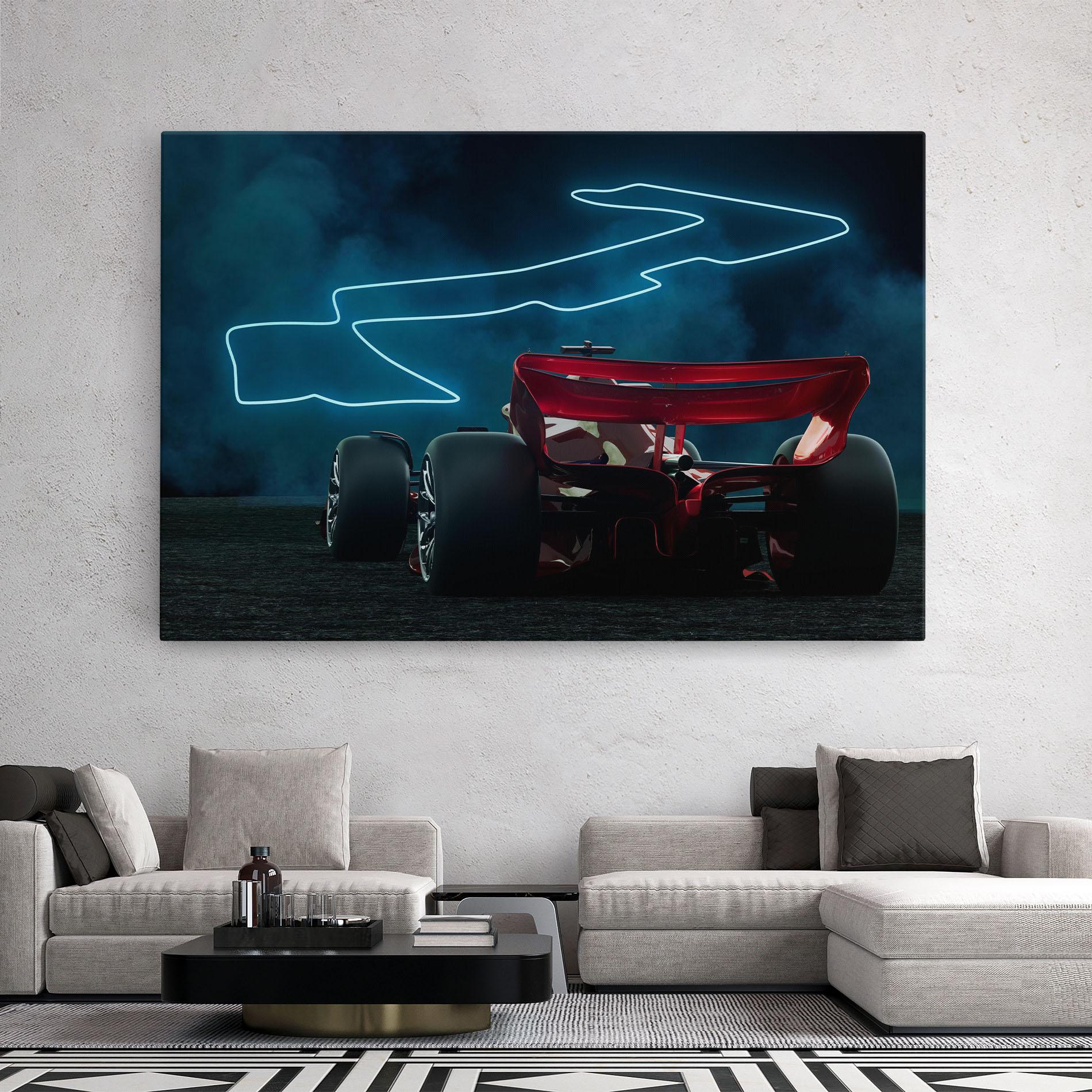 Leinwandbild Race Car F1 mockup 2