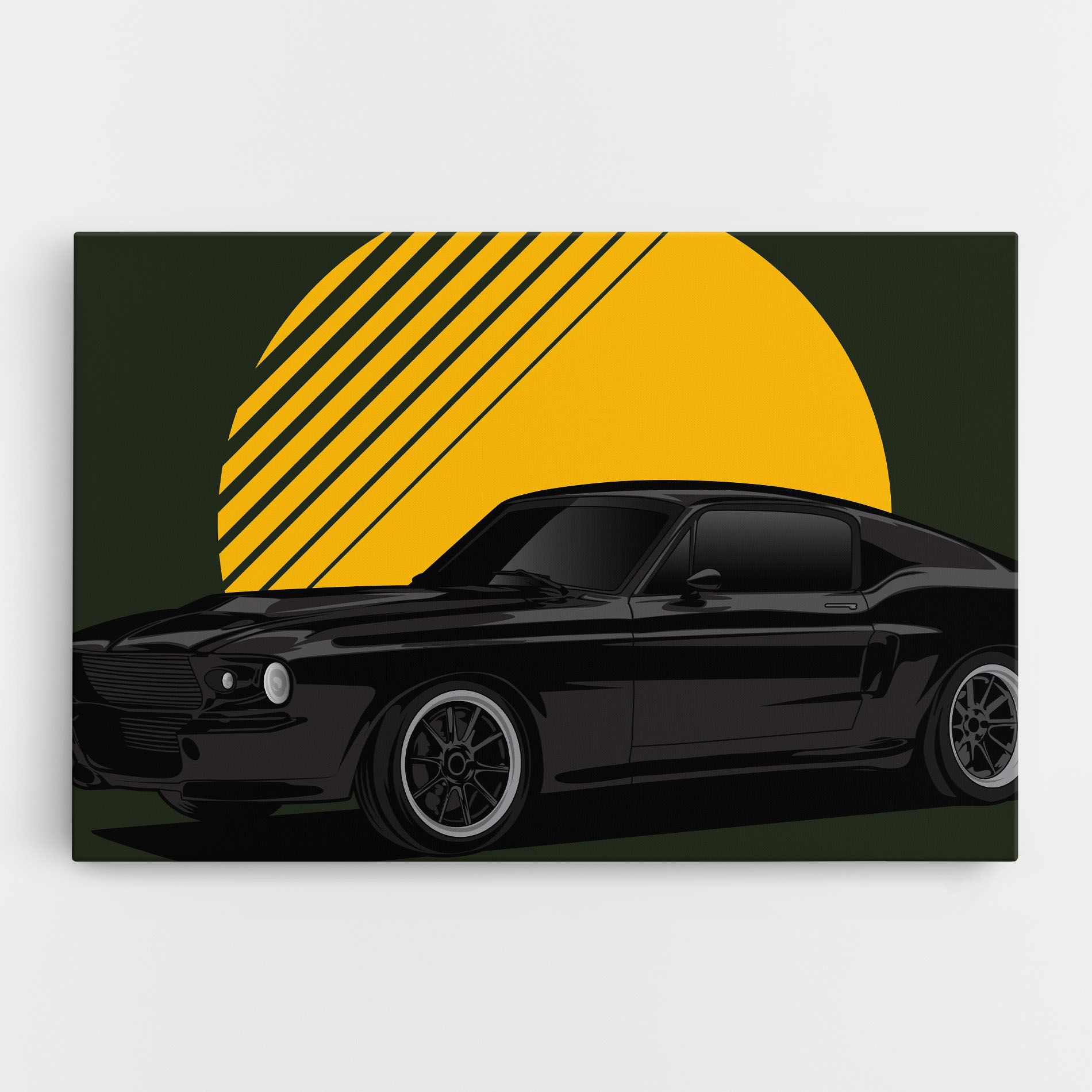 Black Car Sun mockup 0