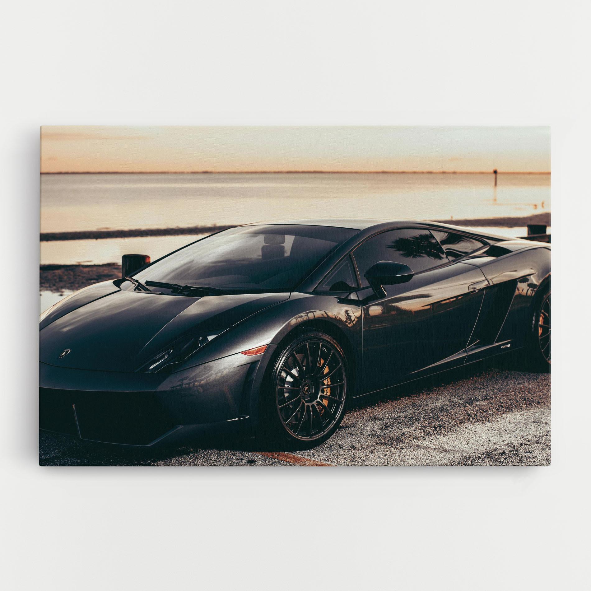 Leinwandbild Black Lambo Sea mockup 0