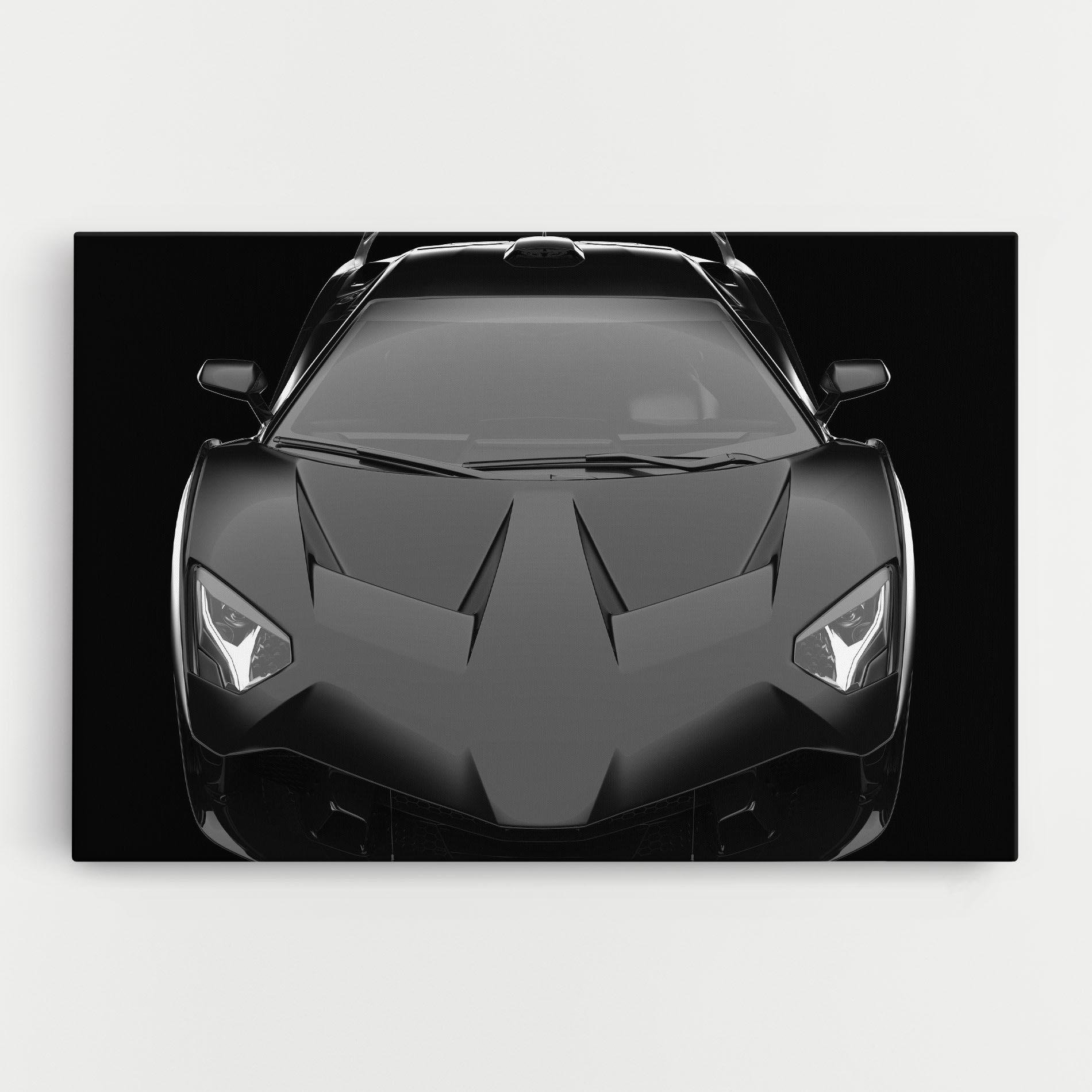 Leinwandbild Black Matte Lambo mockup 0
