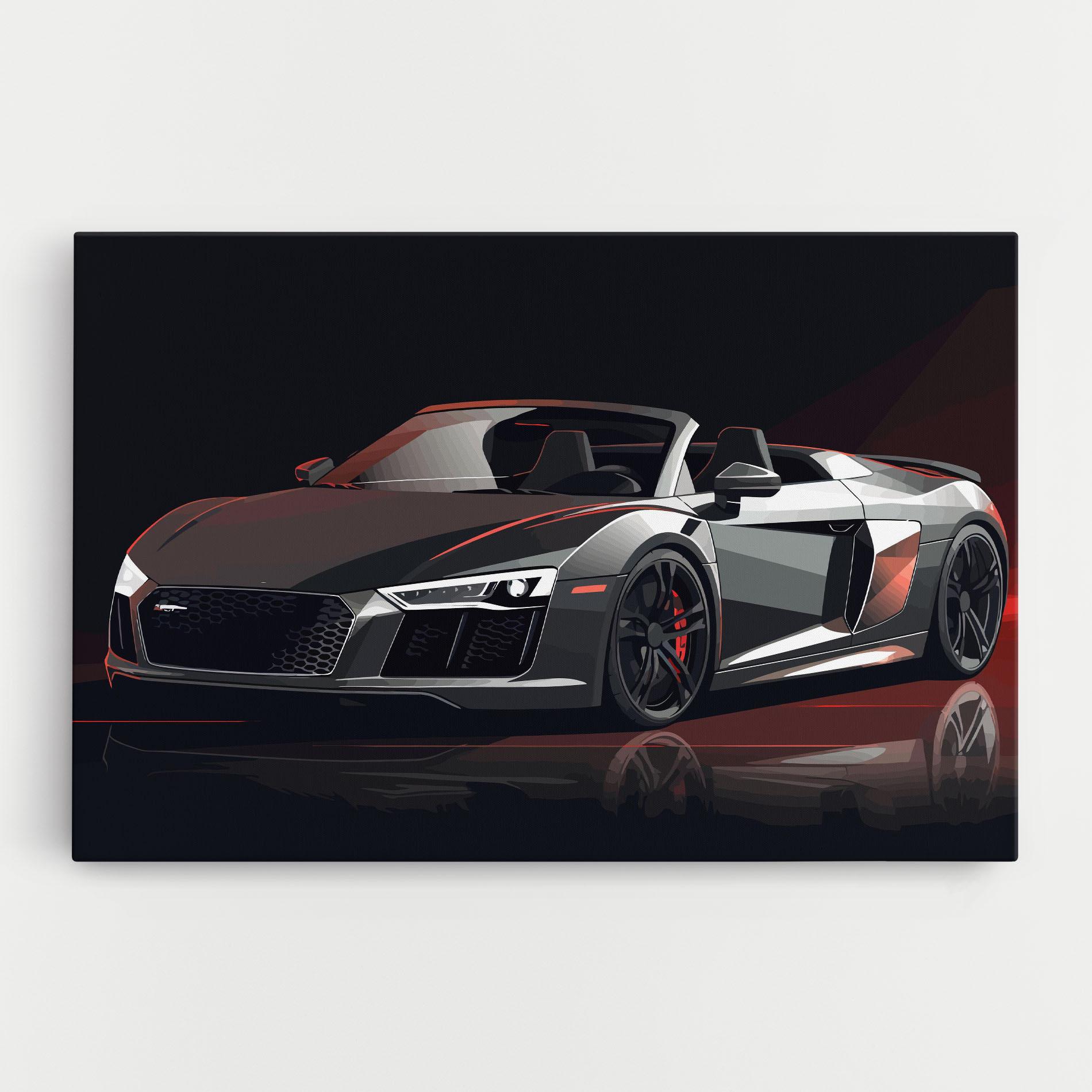 Leinwandbild Cool Grey Car mockup 0