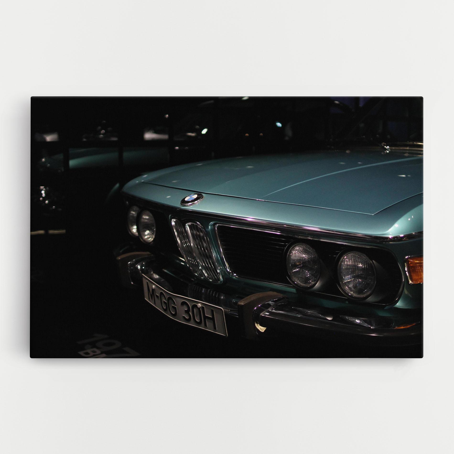Leinwandbild Old Bmw Headlight mockup 0