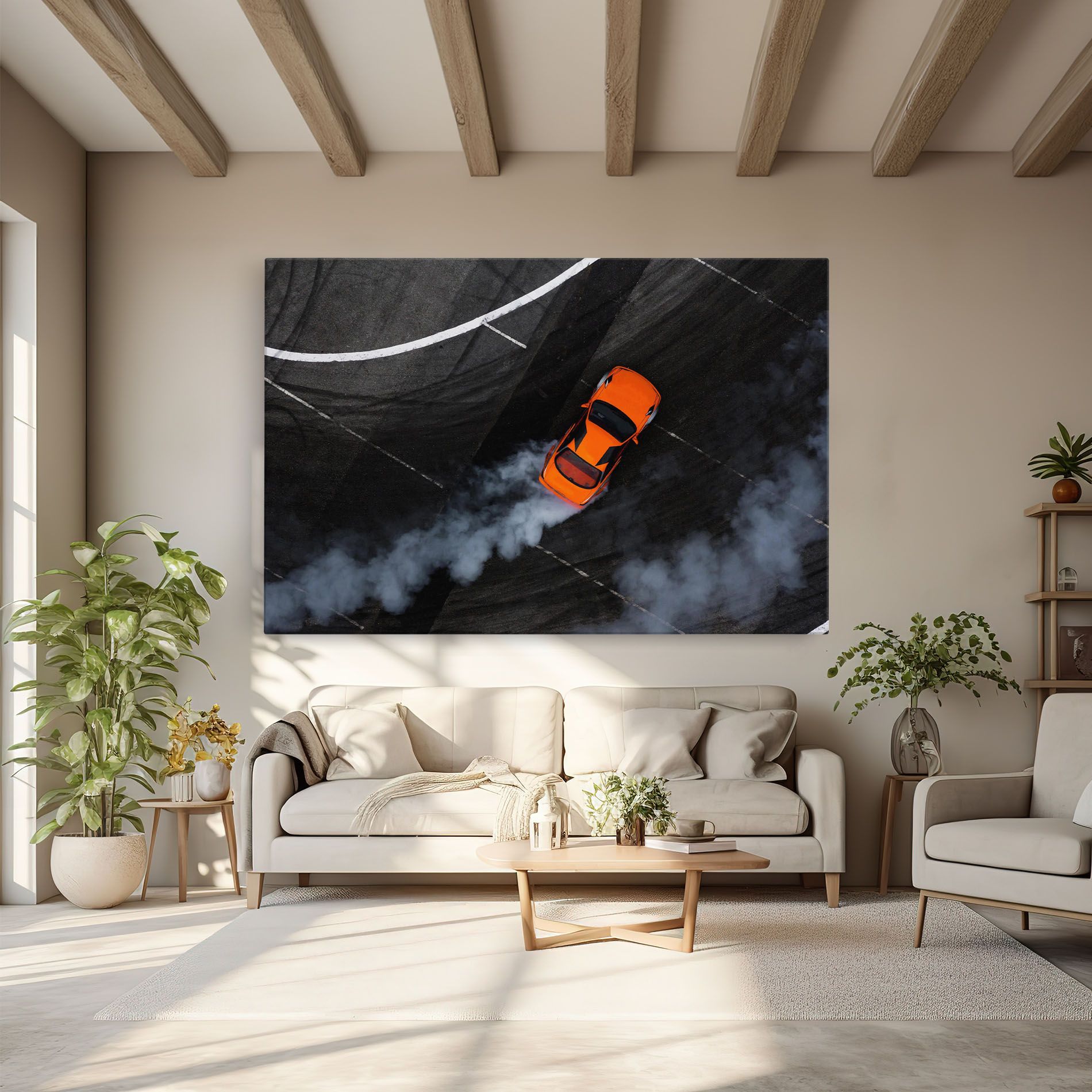 Orange Proche Drifting mockup 6