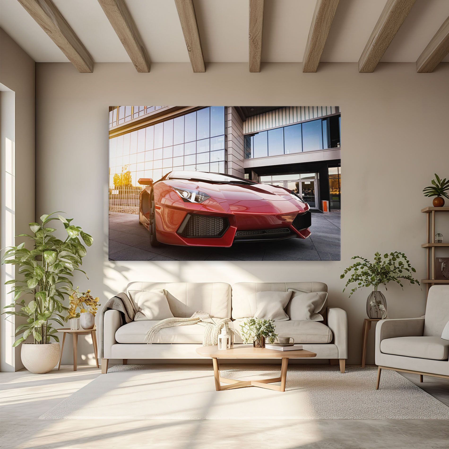 Red Lambo Outside mockup 6