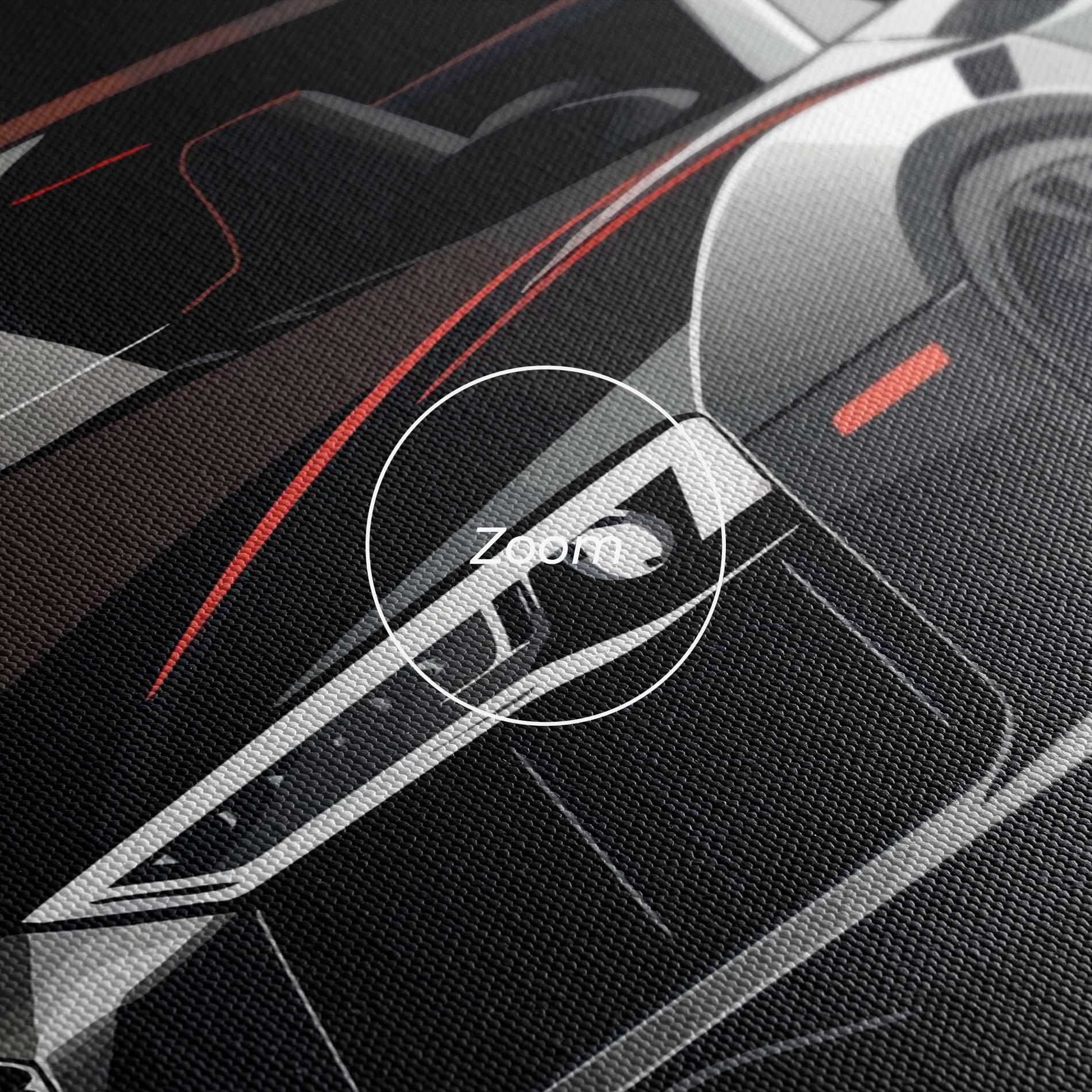 Leinwandbild Cool Grey Car mockup 3