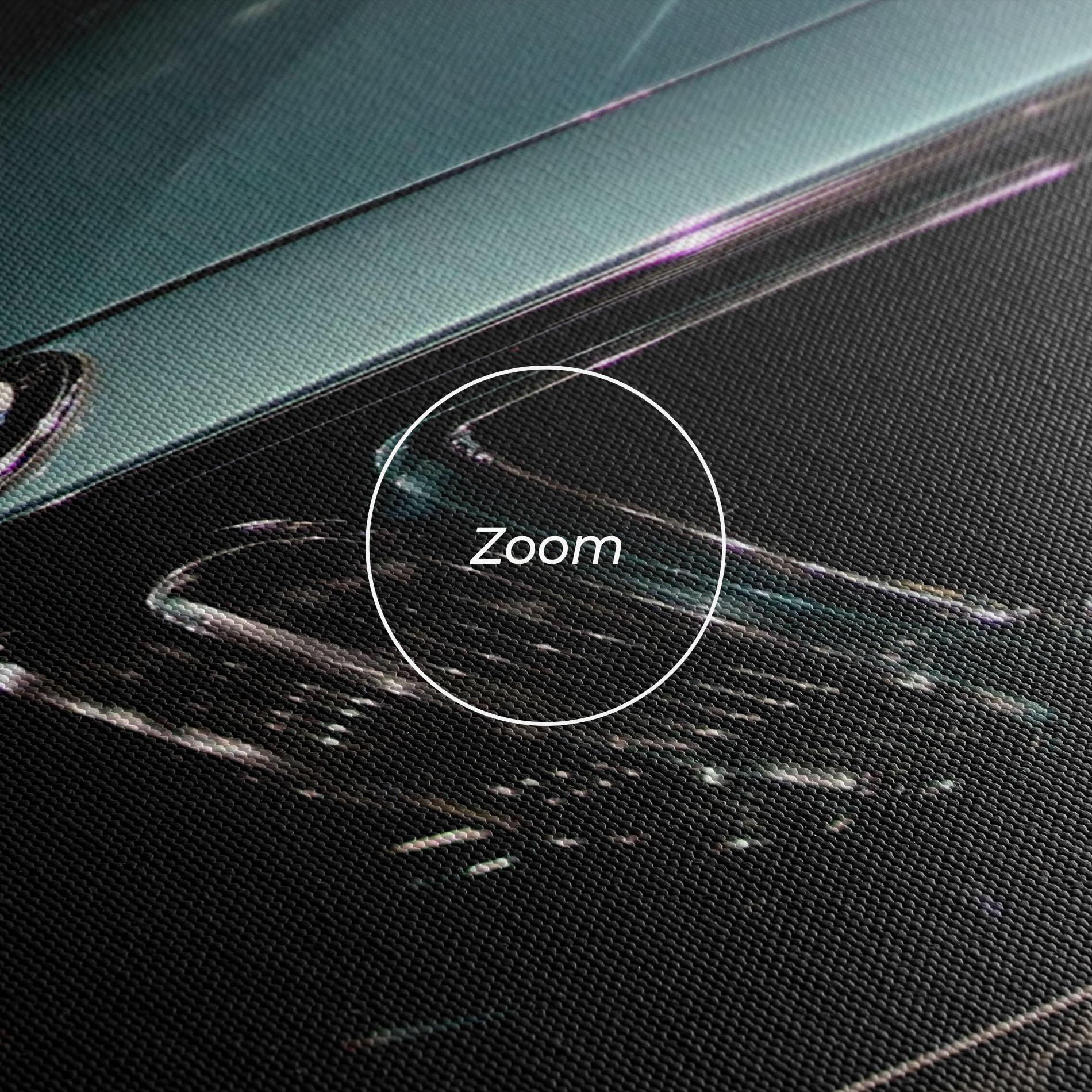 Leinwandbild Old Bmw Headlight mockup 3