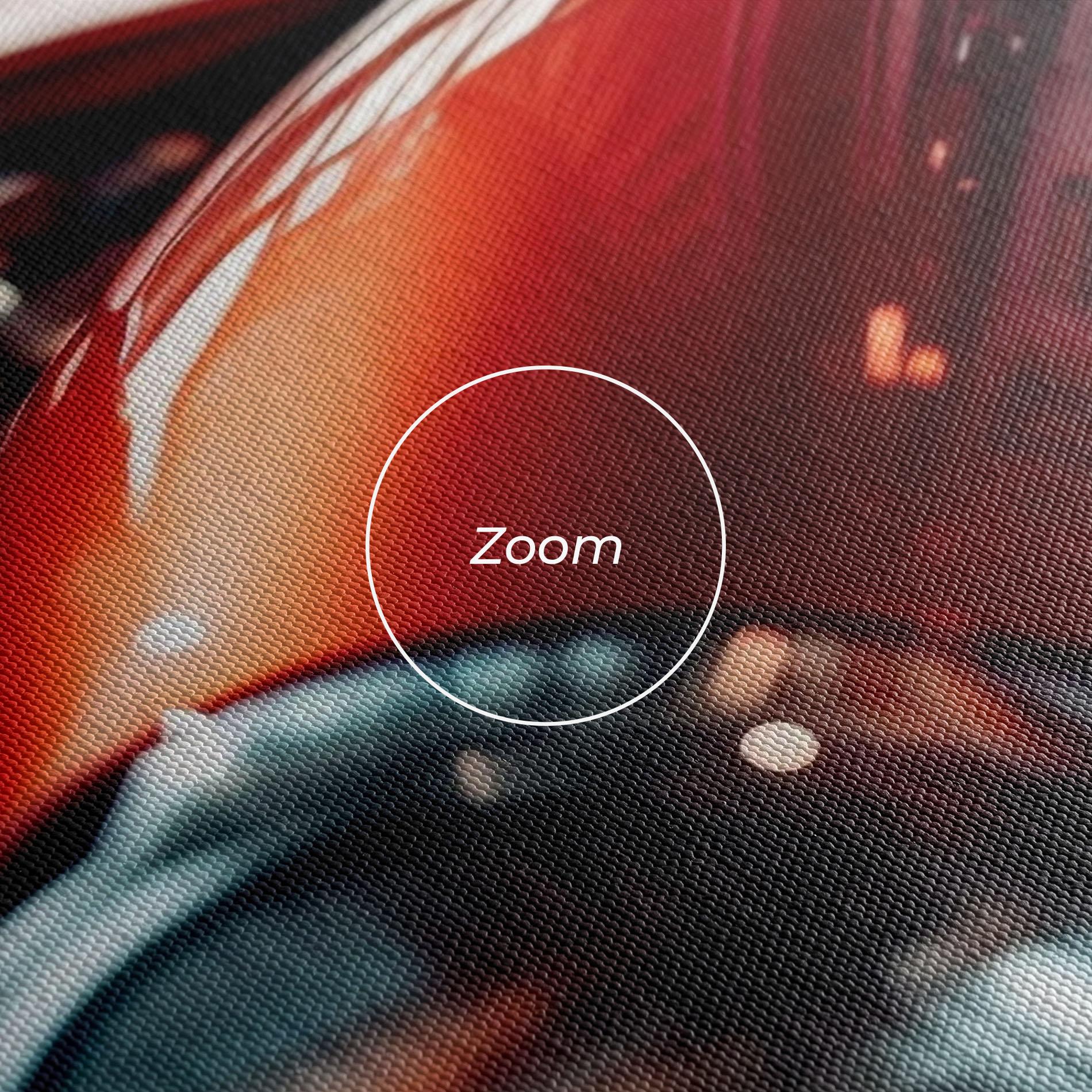 Leinwandbild Old Vintage Red Car mockup 3