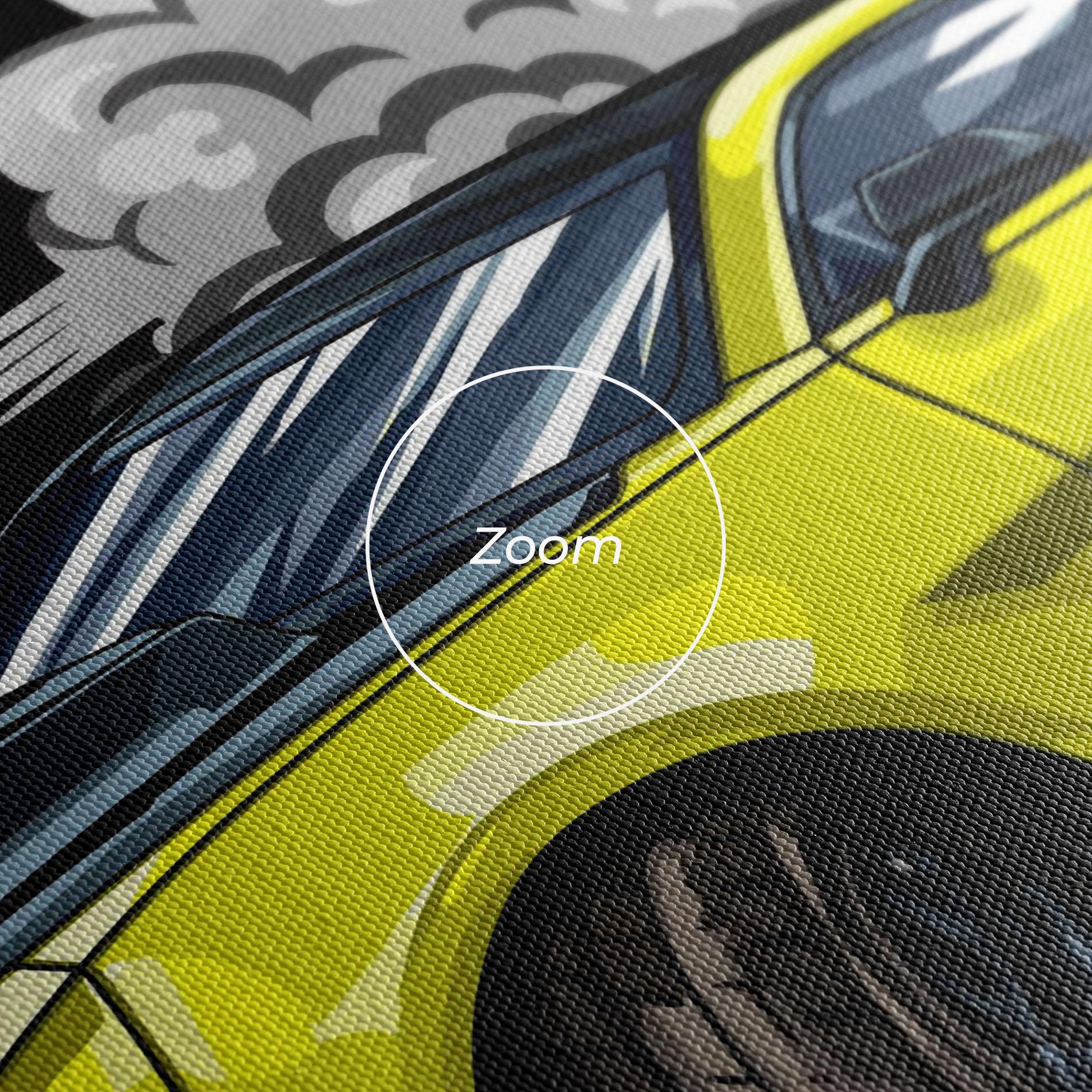 Leinwandbild Racing Car Smoke mockup 3