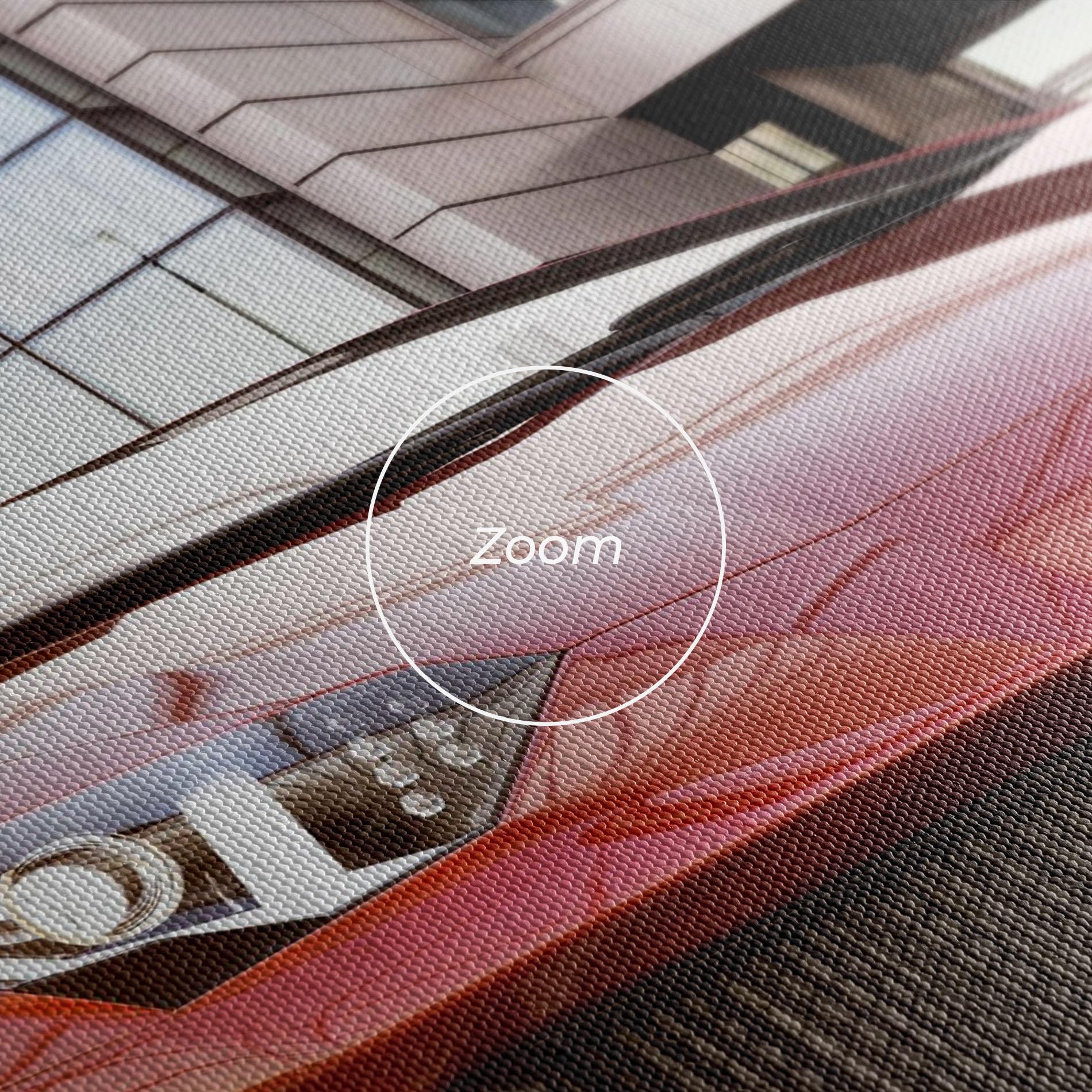 Leinwandbild Red Lambo Outside mockup 3