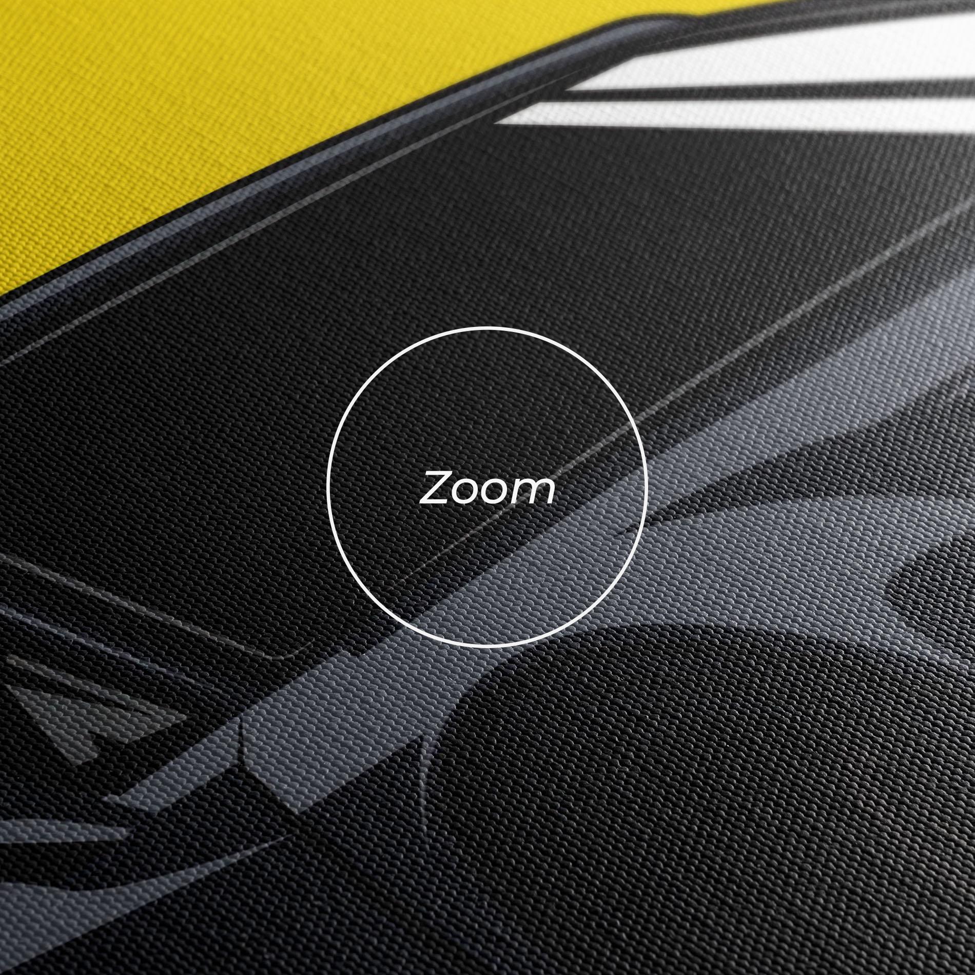 Leinwandbild Yellow Sun Car mockup 3