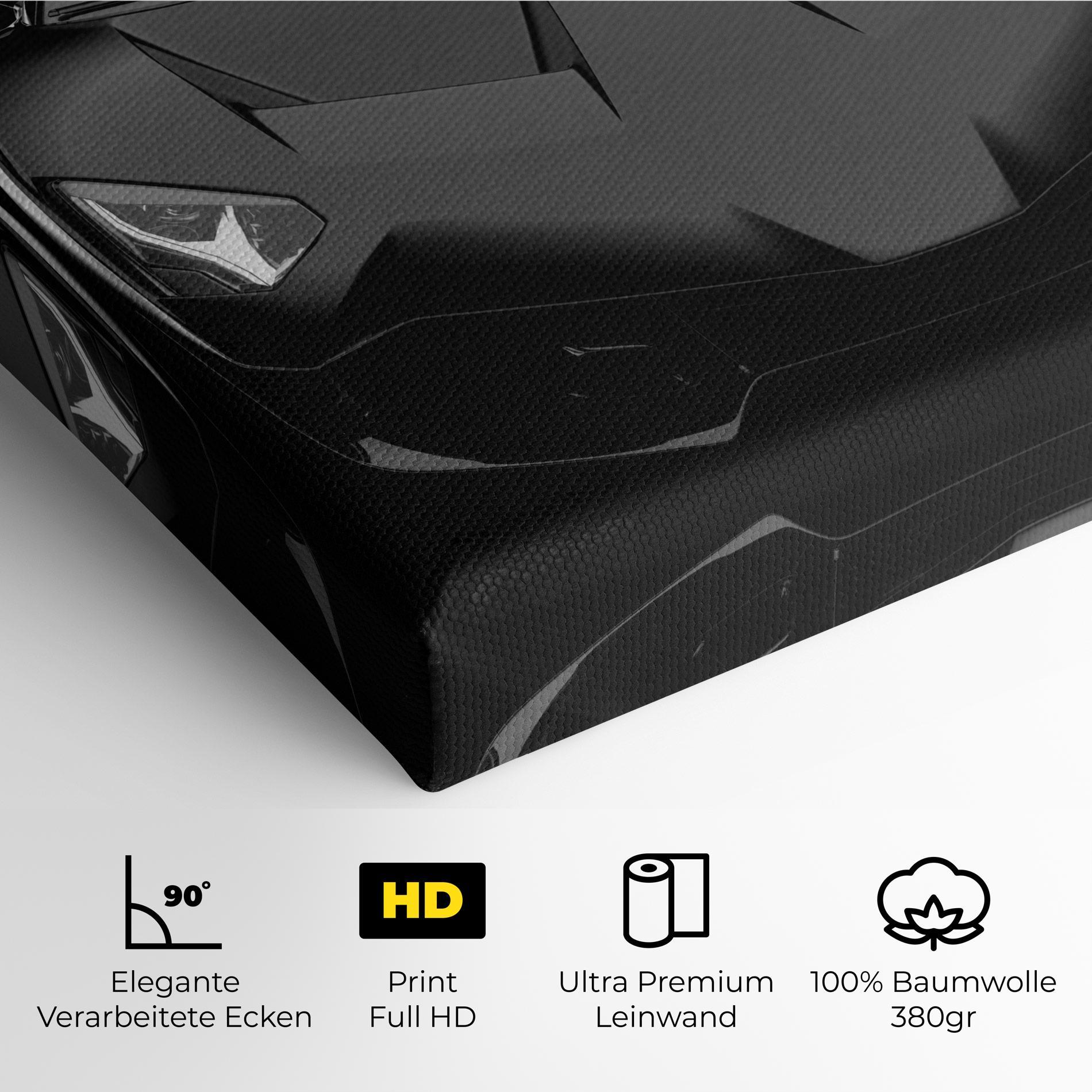 Leinwandbild Black Matte Lambo mockup 4