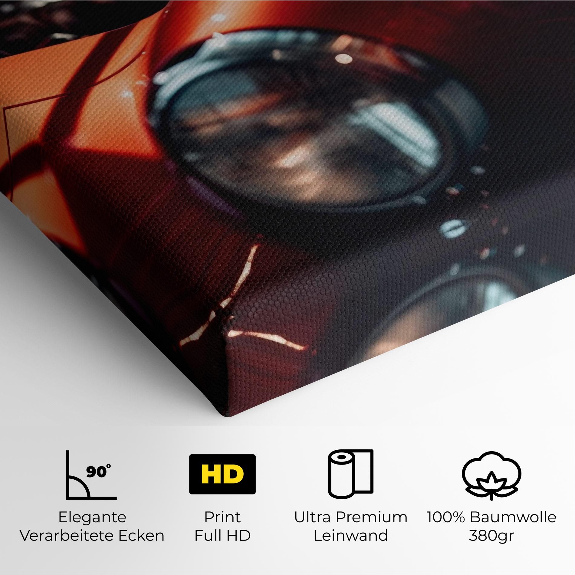 Old Vintage Red Car mockup 4