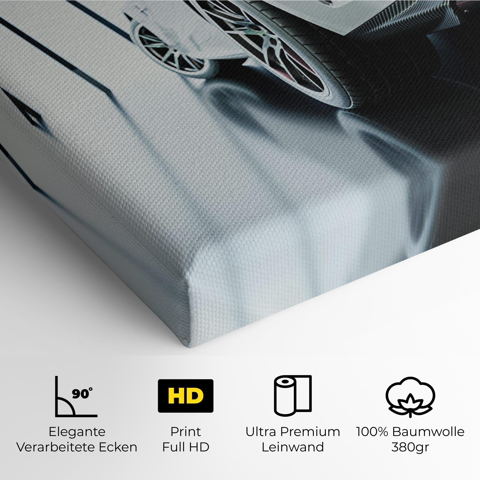 Leinwandbild White Mercedes Amg mockup 4