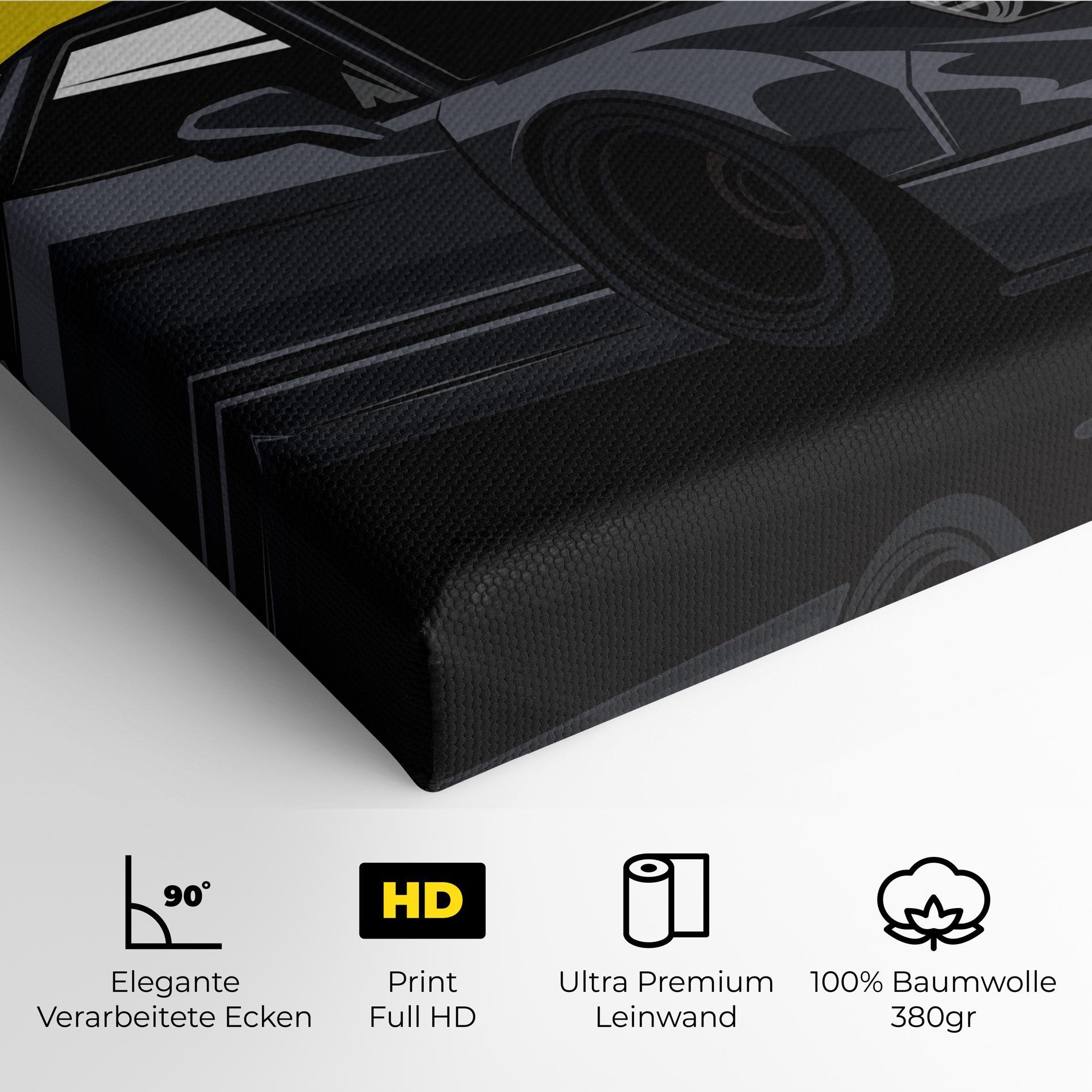 Leinwandbild Yellow Sun Car mockup 4