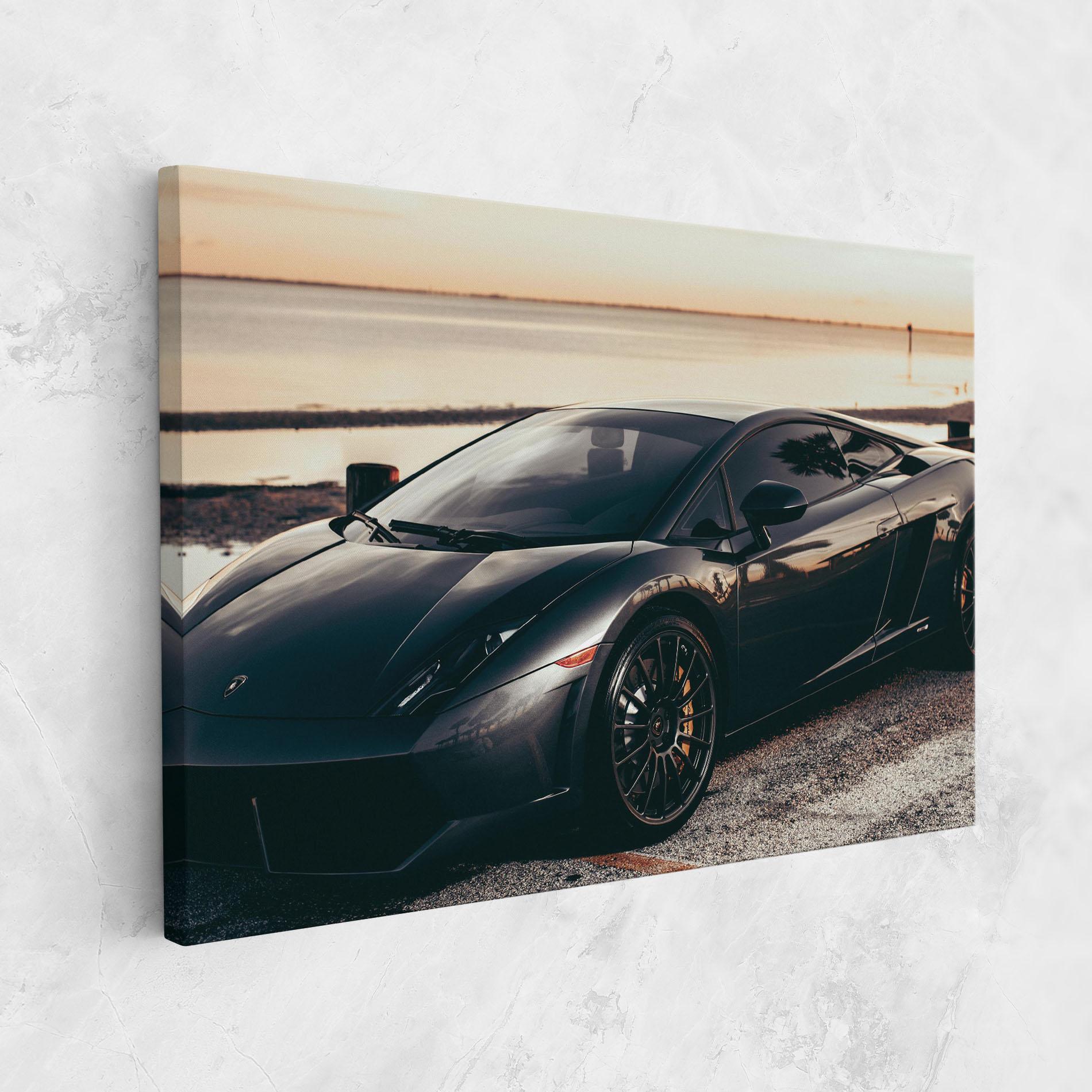 Leinwandbild Black Lambo Sea mockup 1