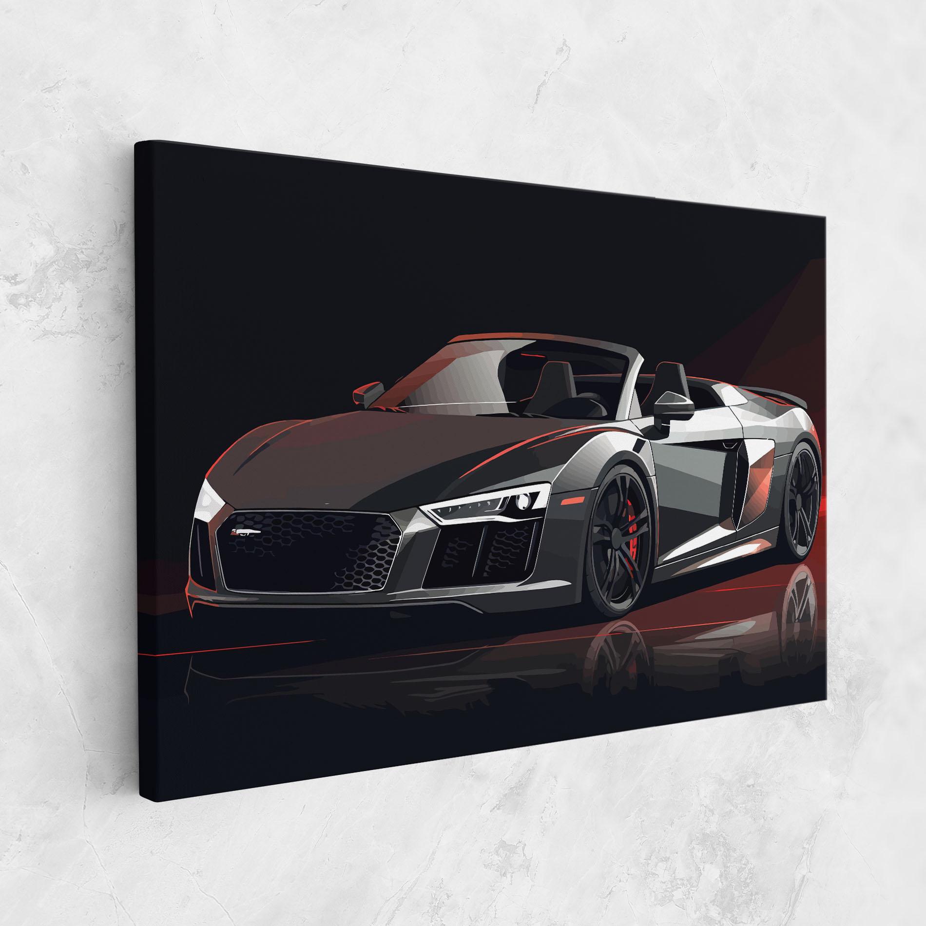 Leinwandbild Cool Grey Car mockup 1