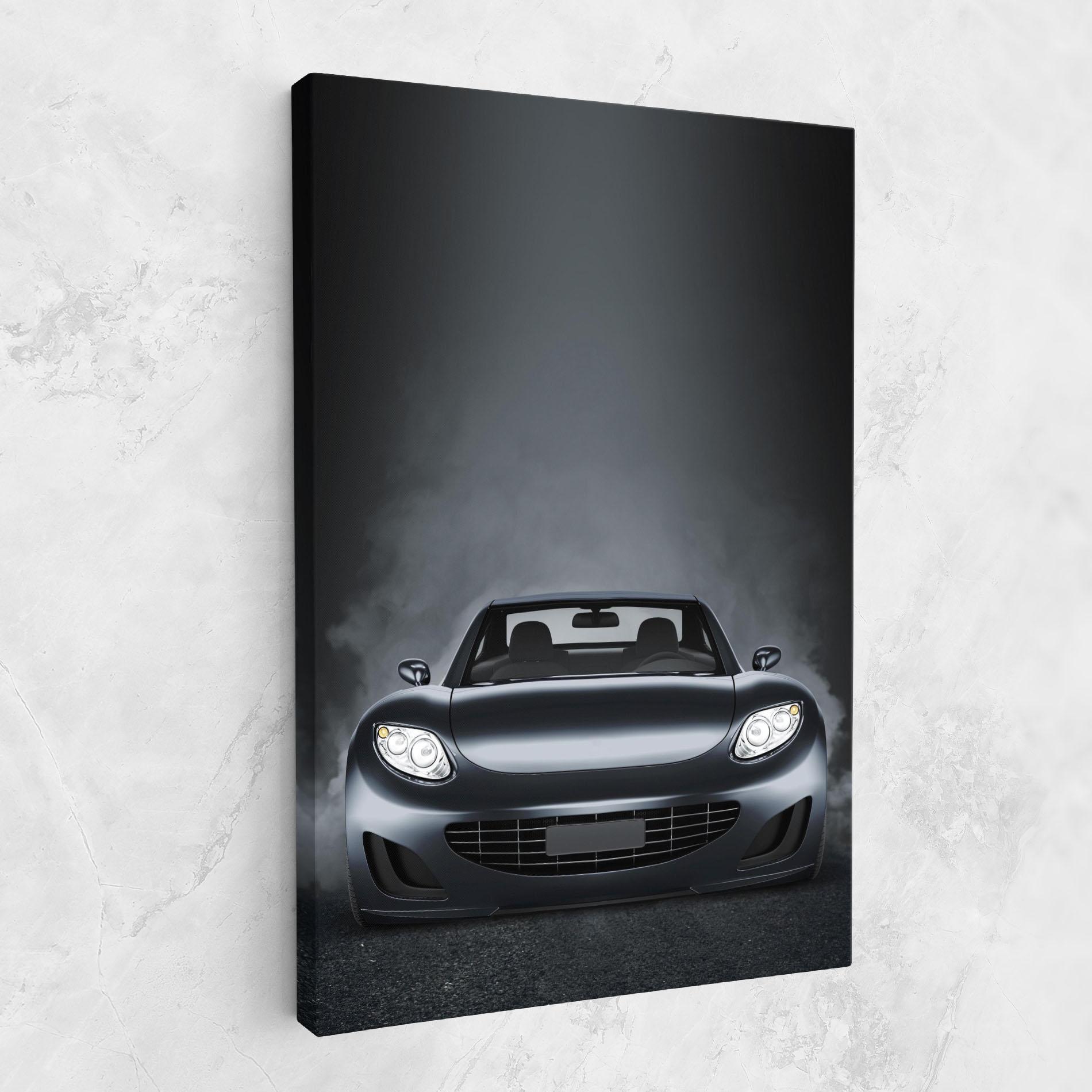 Leinwandbild Black Front Car mockup 1