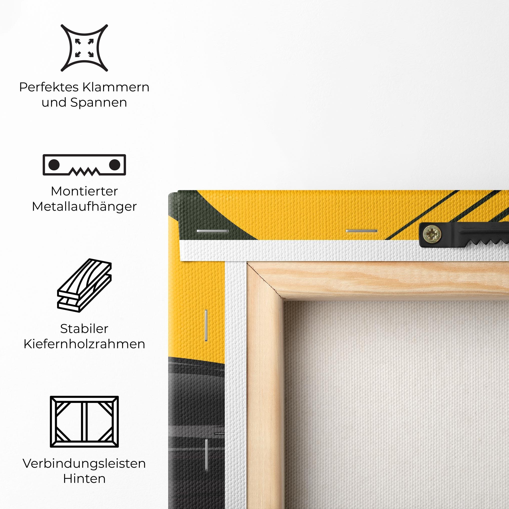 Leinwandbild Black Car Sun mockup 5