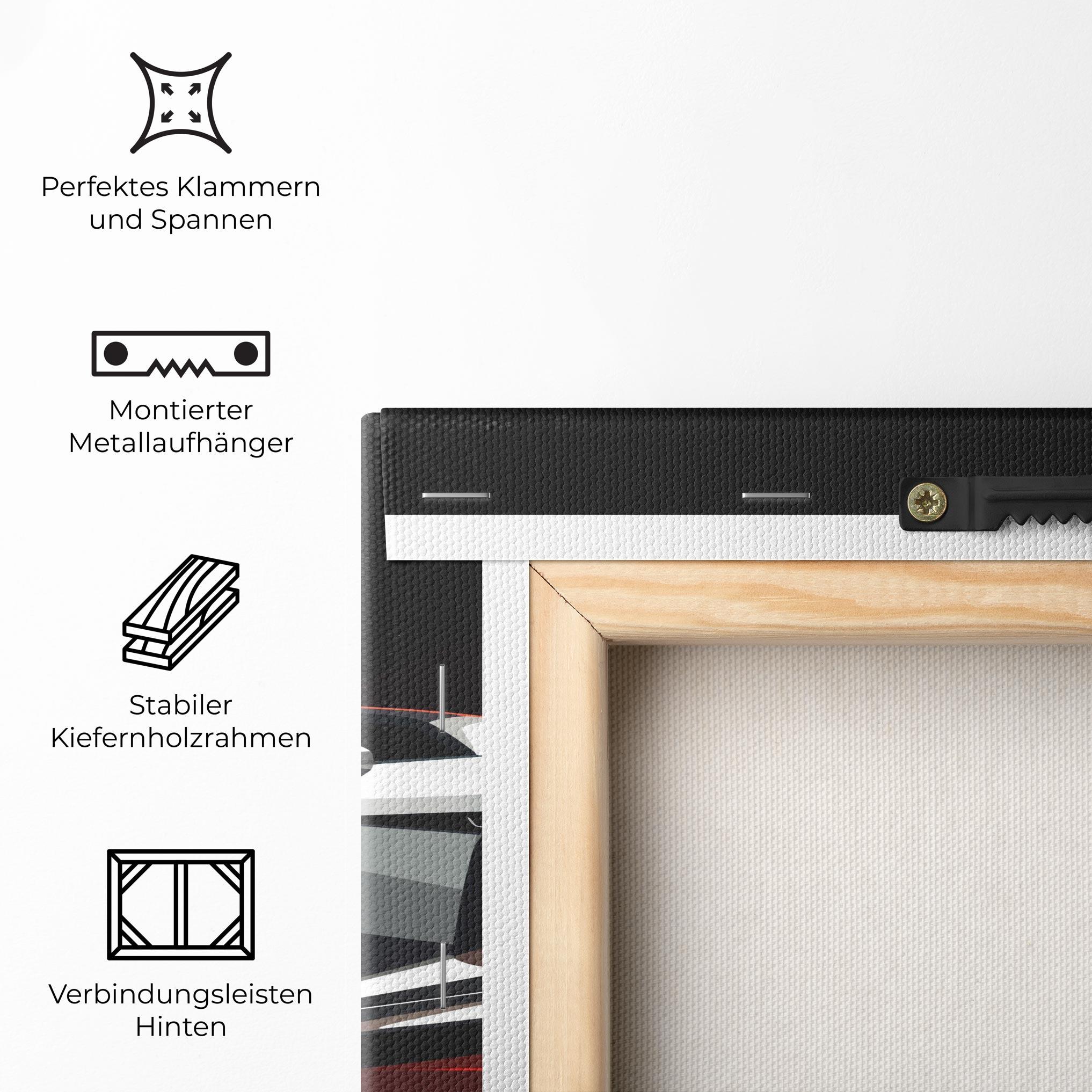 Leinwandbild Cool Grey Car mockup 5