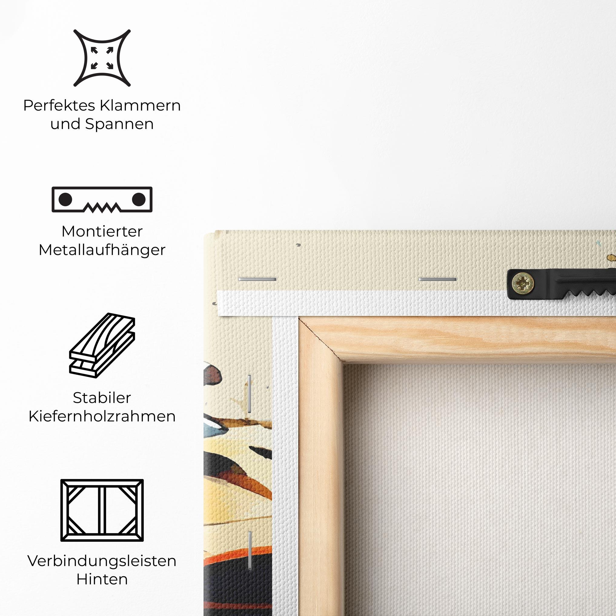 Leinwandbild Orange Paint Car mockup 5