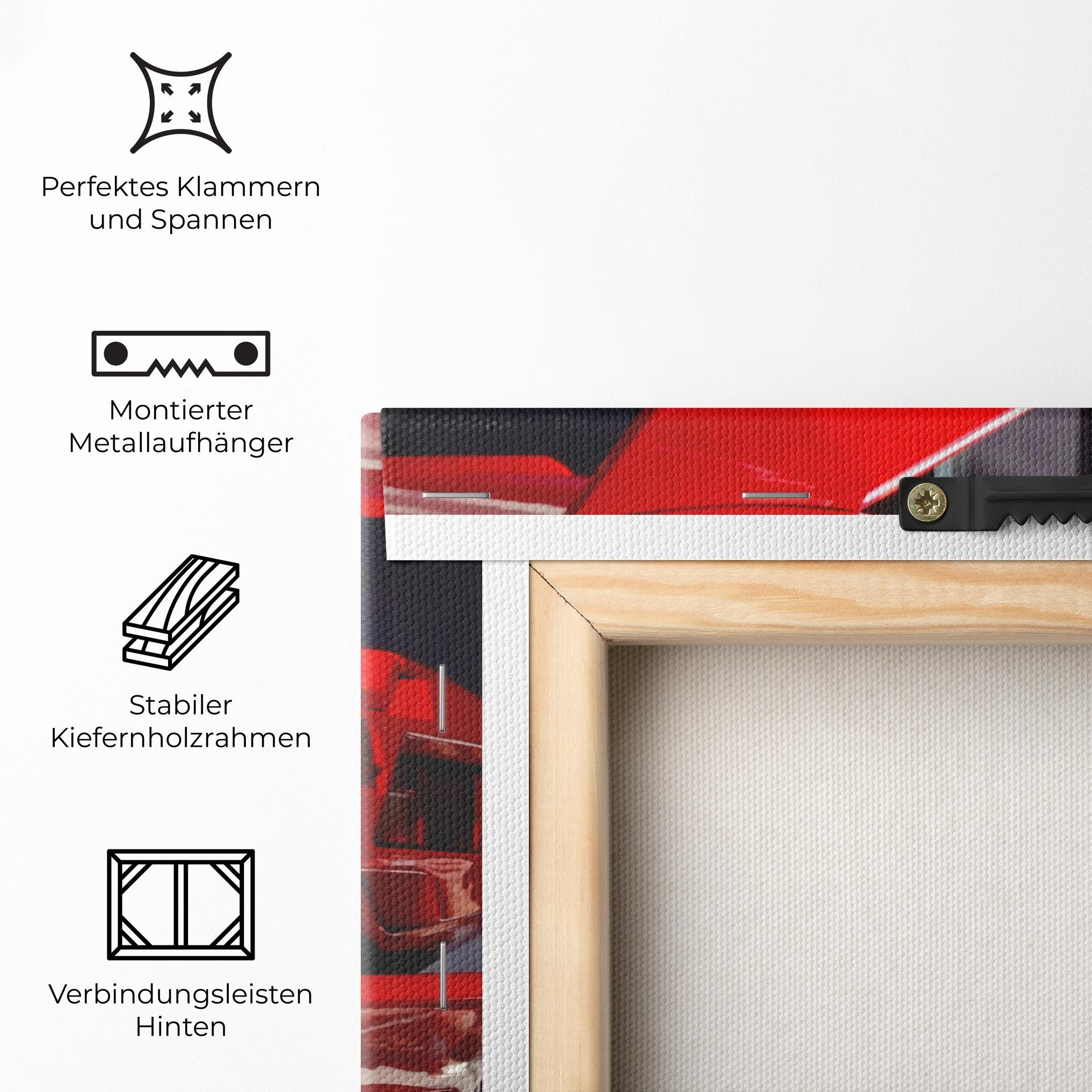 Leinwandbild Red Rear Countach mockup 5