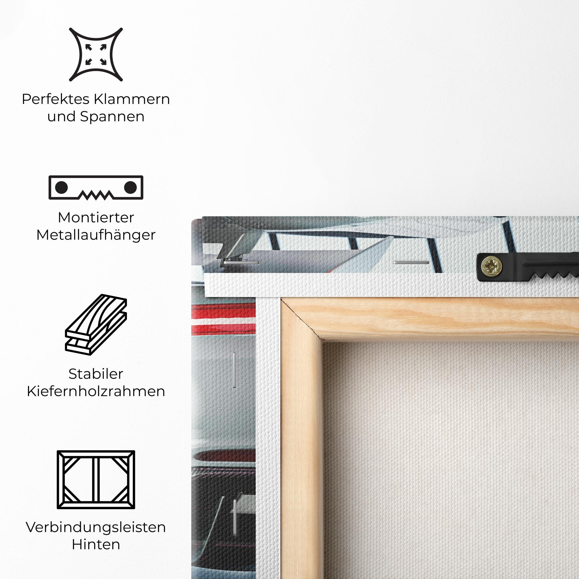 Leinwandbild White Mercedes Amg mockup 5