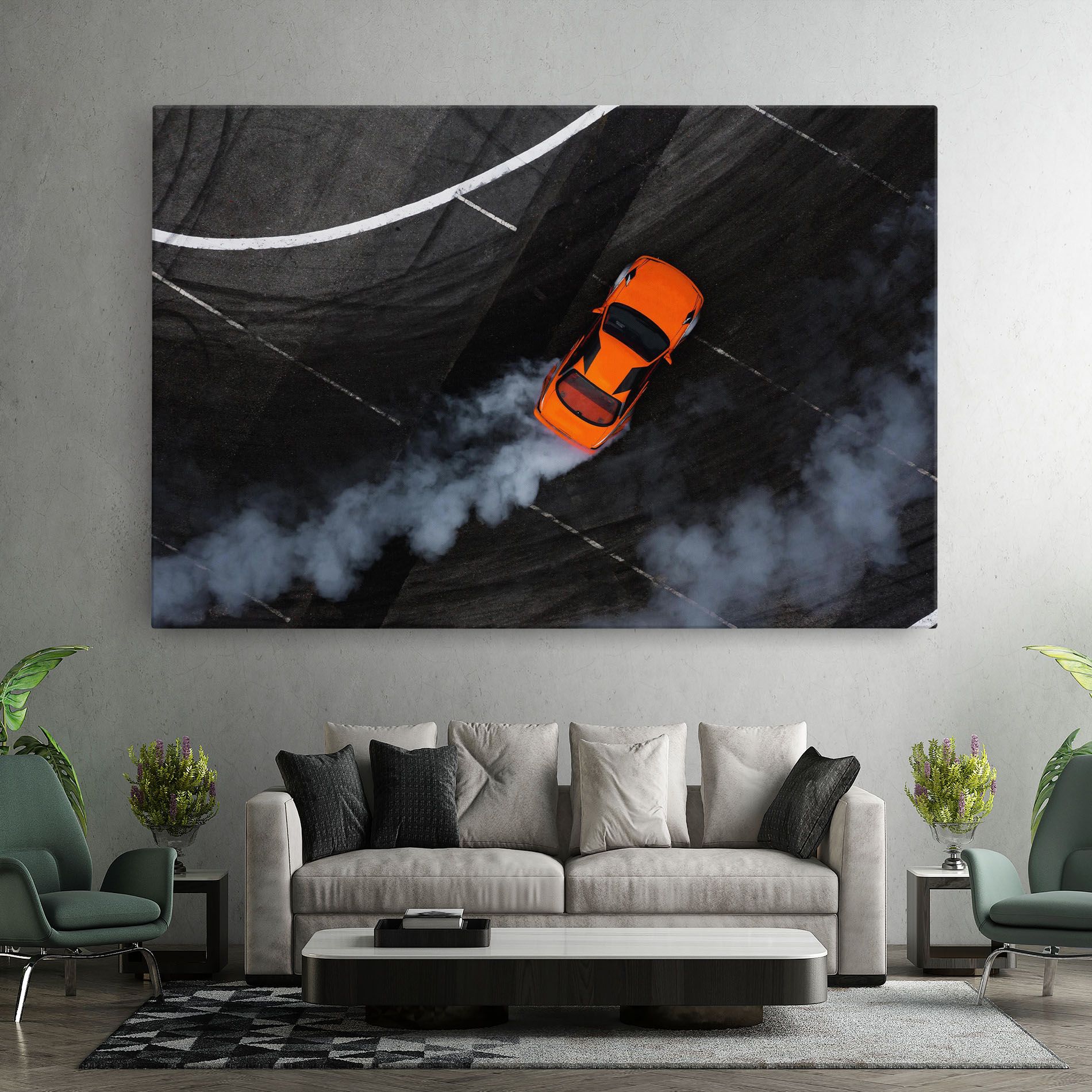 Orange Proche Drifting mockup 7