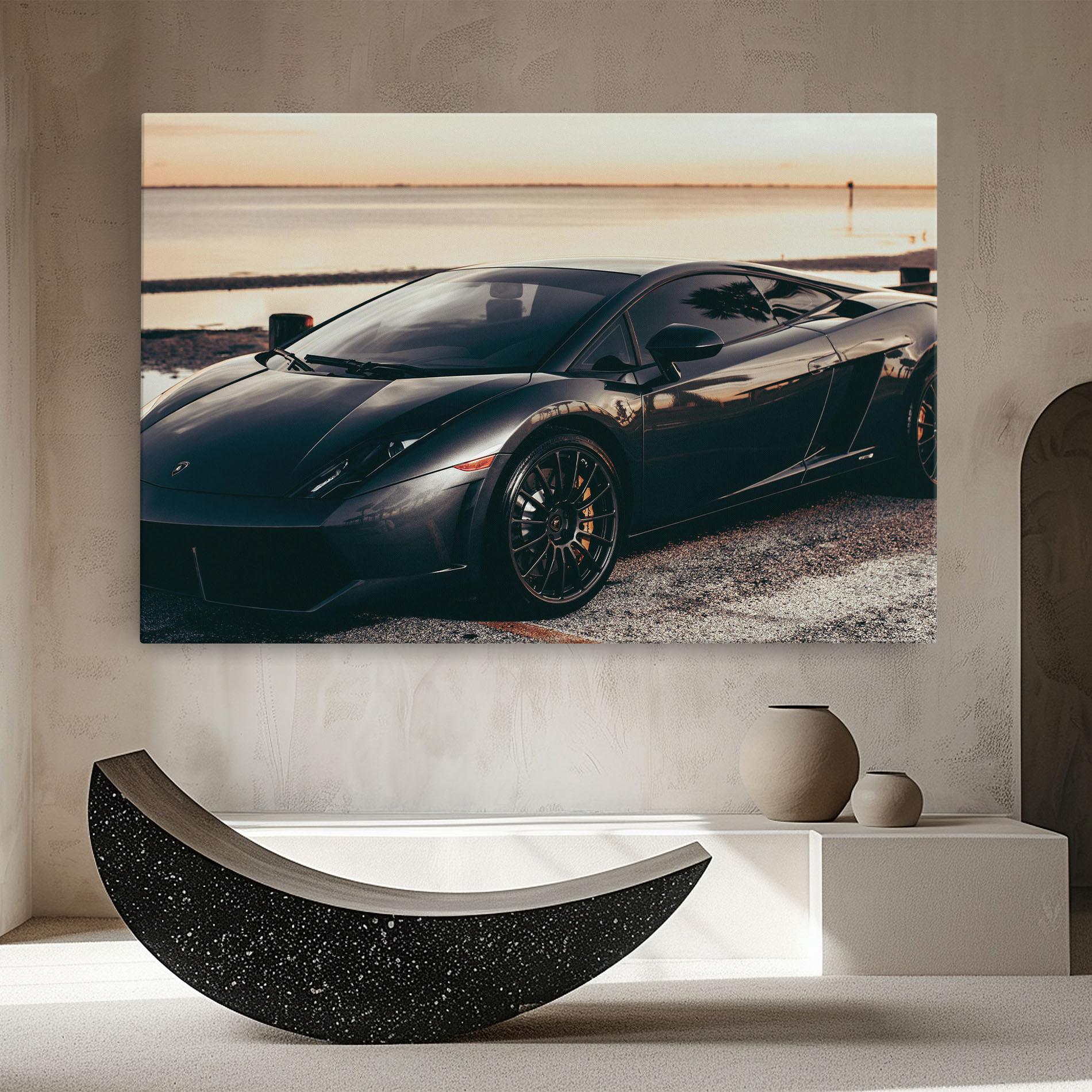 Leinwandbild Black Lambo Sea mockup 8